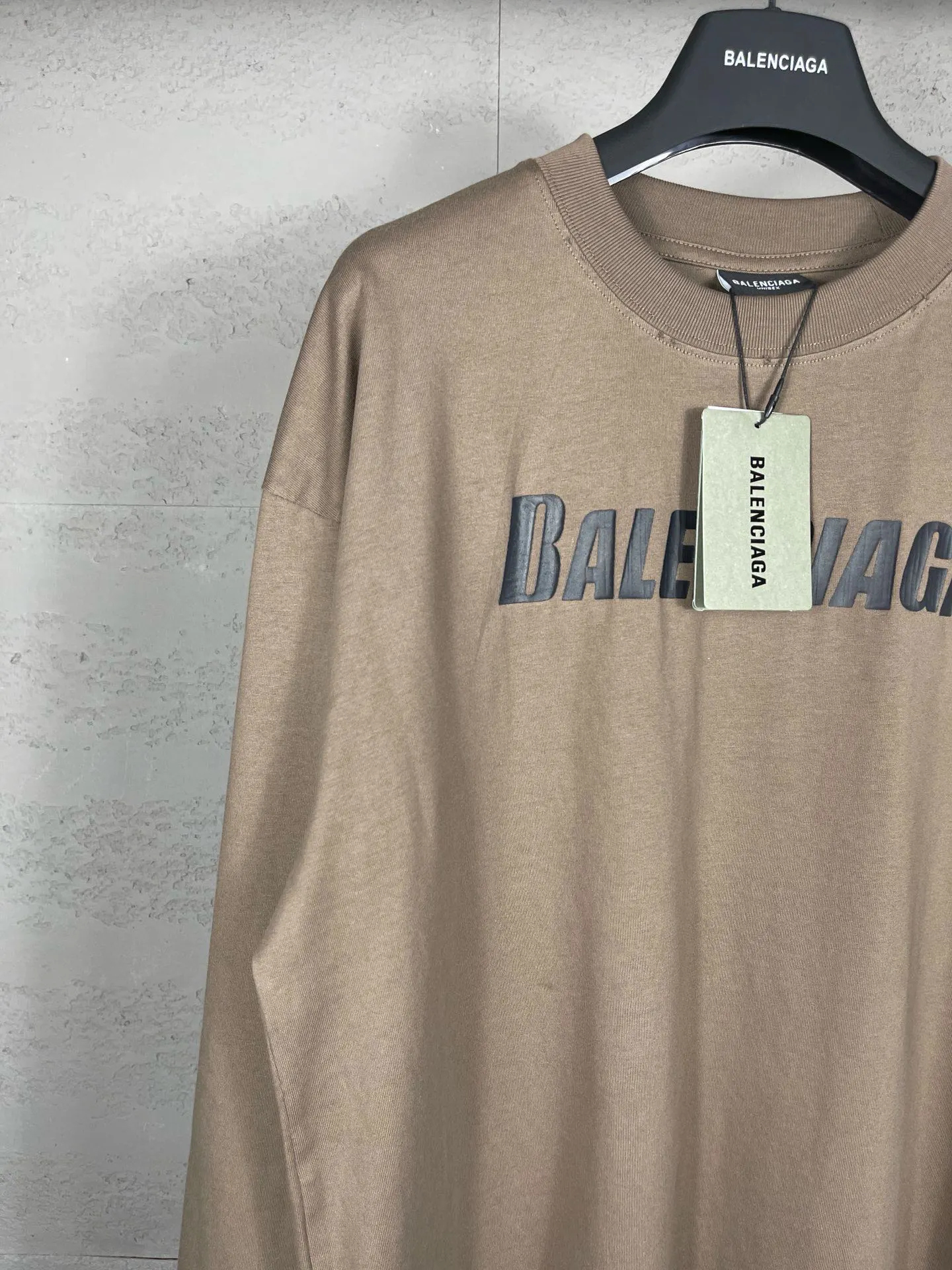 Balenciaga Black Cotton Logo Short Sleeve T-Shirt Loose