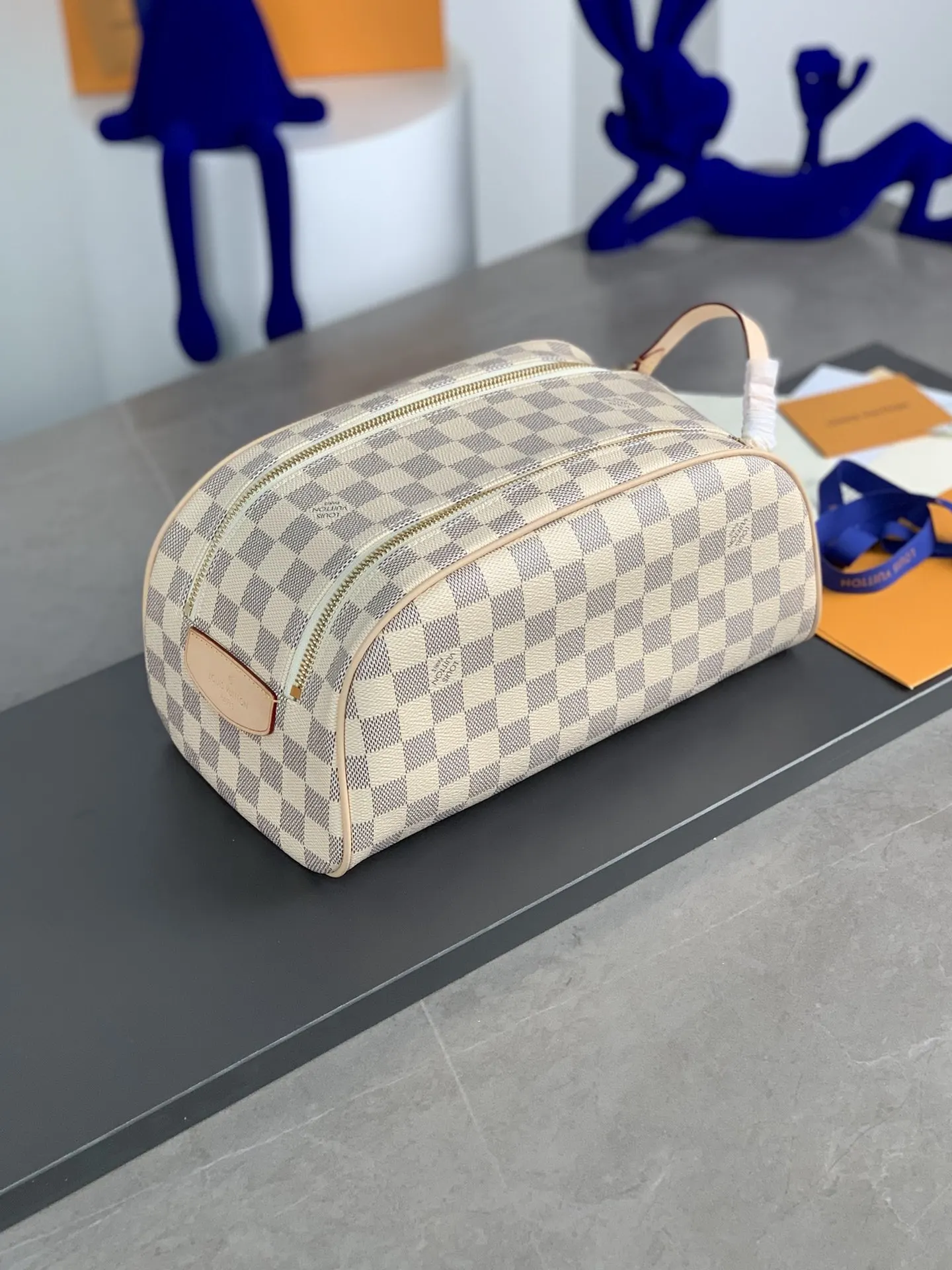 Gold Cosmetic Pouch Canvas