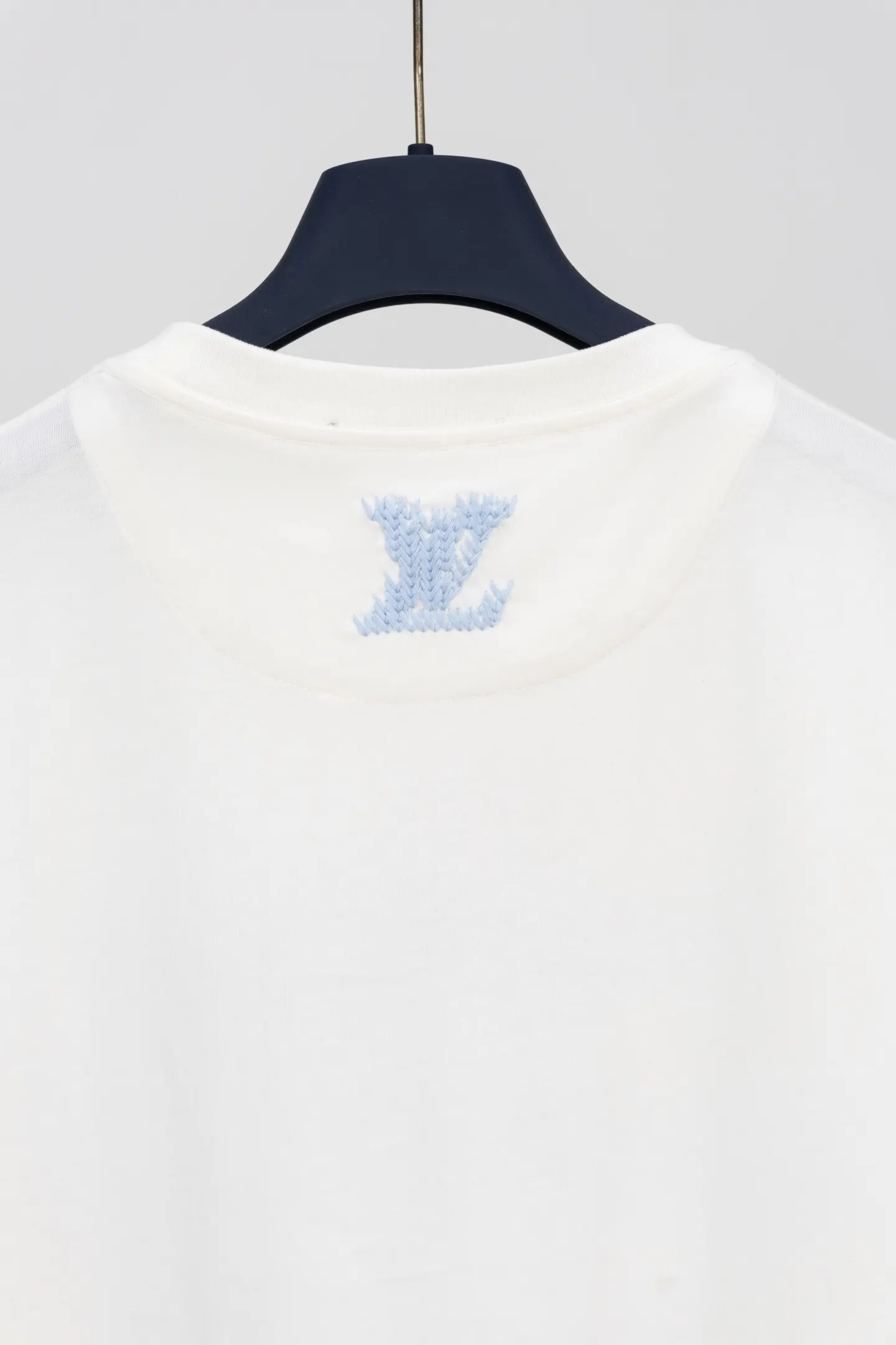 Louis Vuitton Blue Embroidered T-Shirt