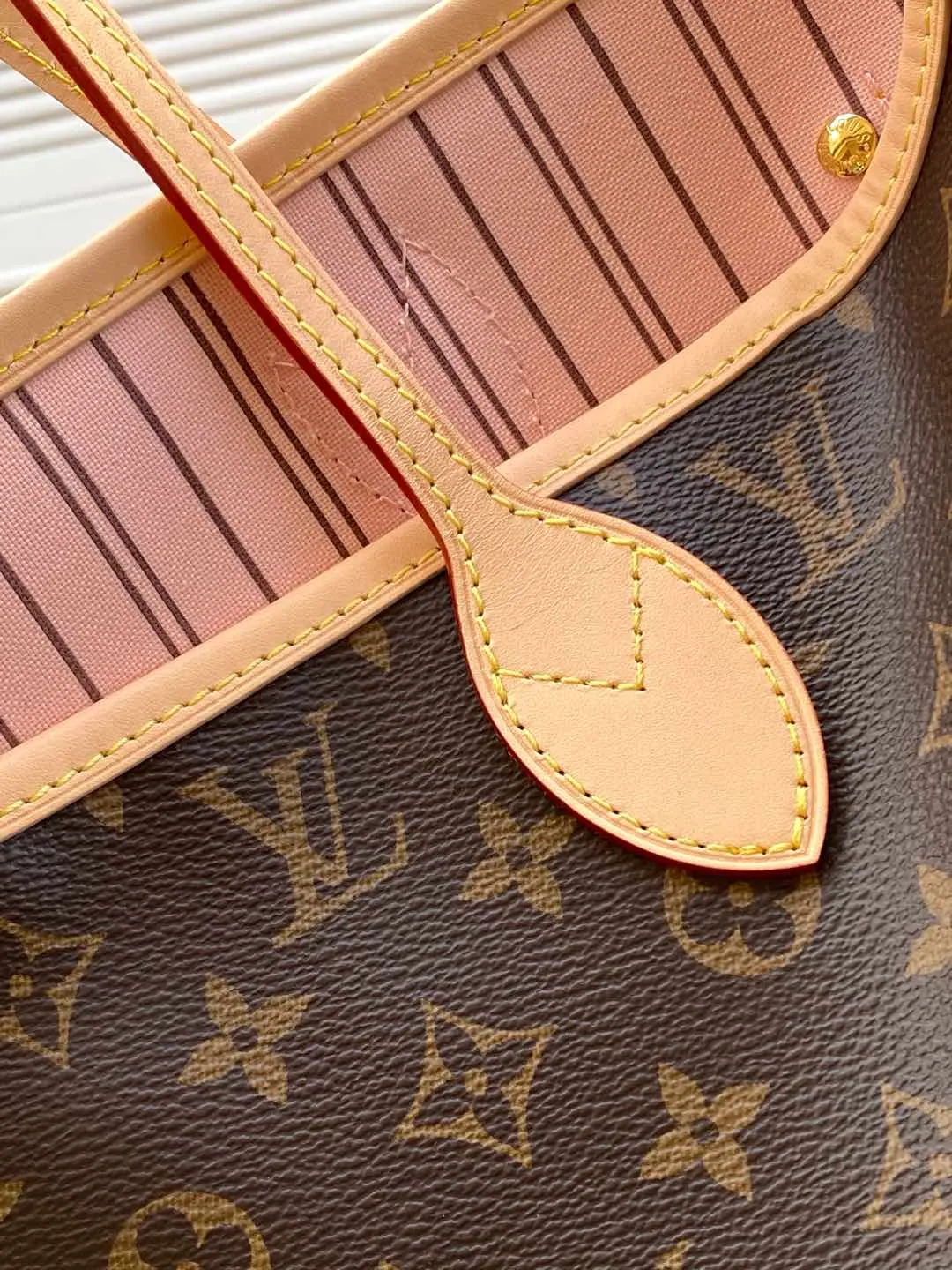 Monogram Tote Bag Leather