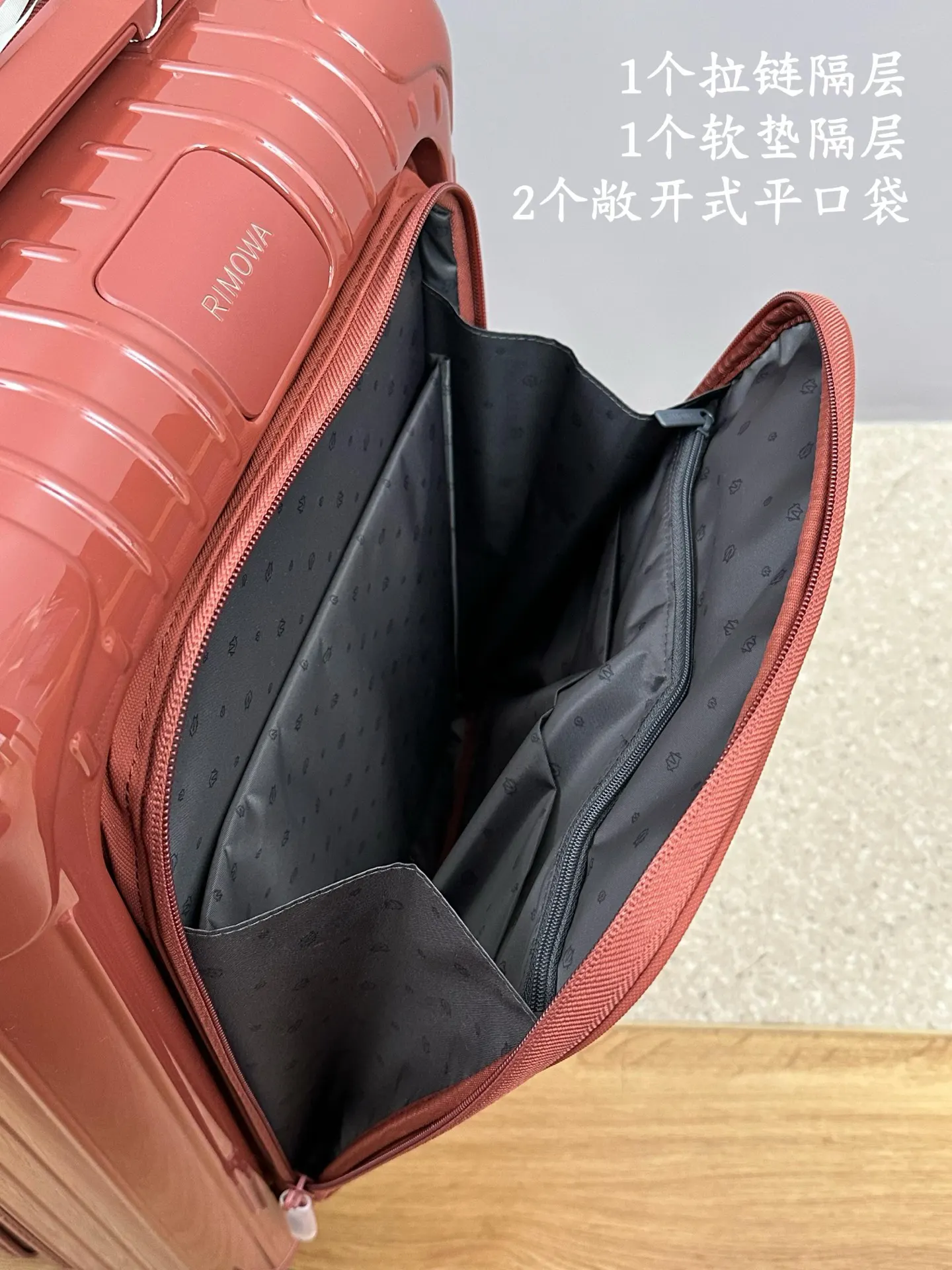 Black Gray Suitcase Travel Lightweight