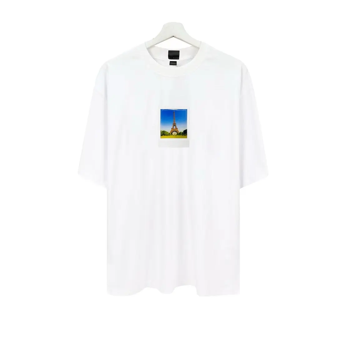 Balenciaga 白色 Logo 短袖T恤
