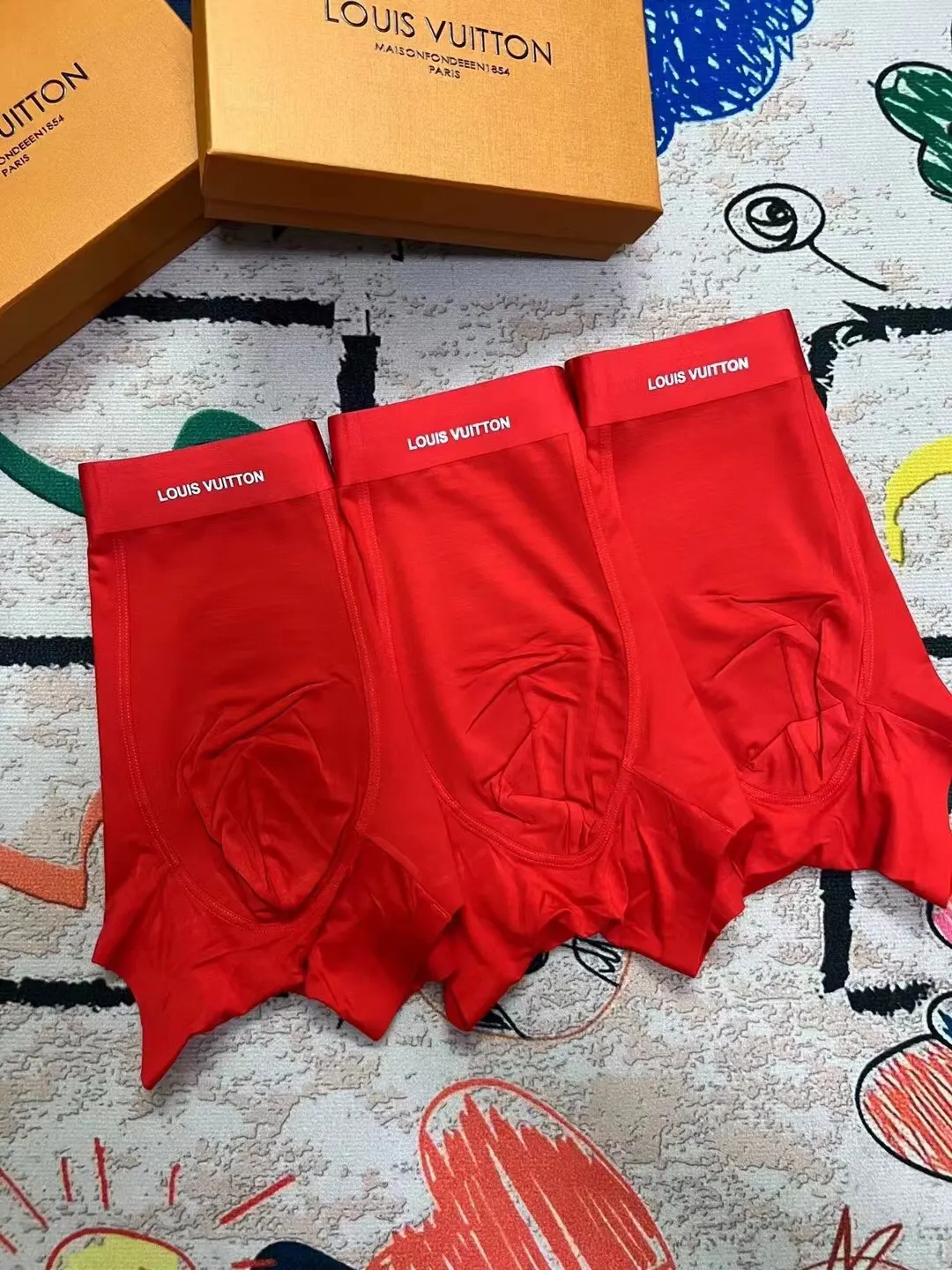 LV Red Shorts Image 2 LV Red Shorts Image 2