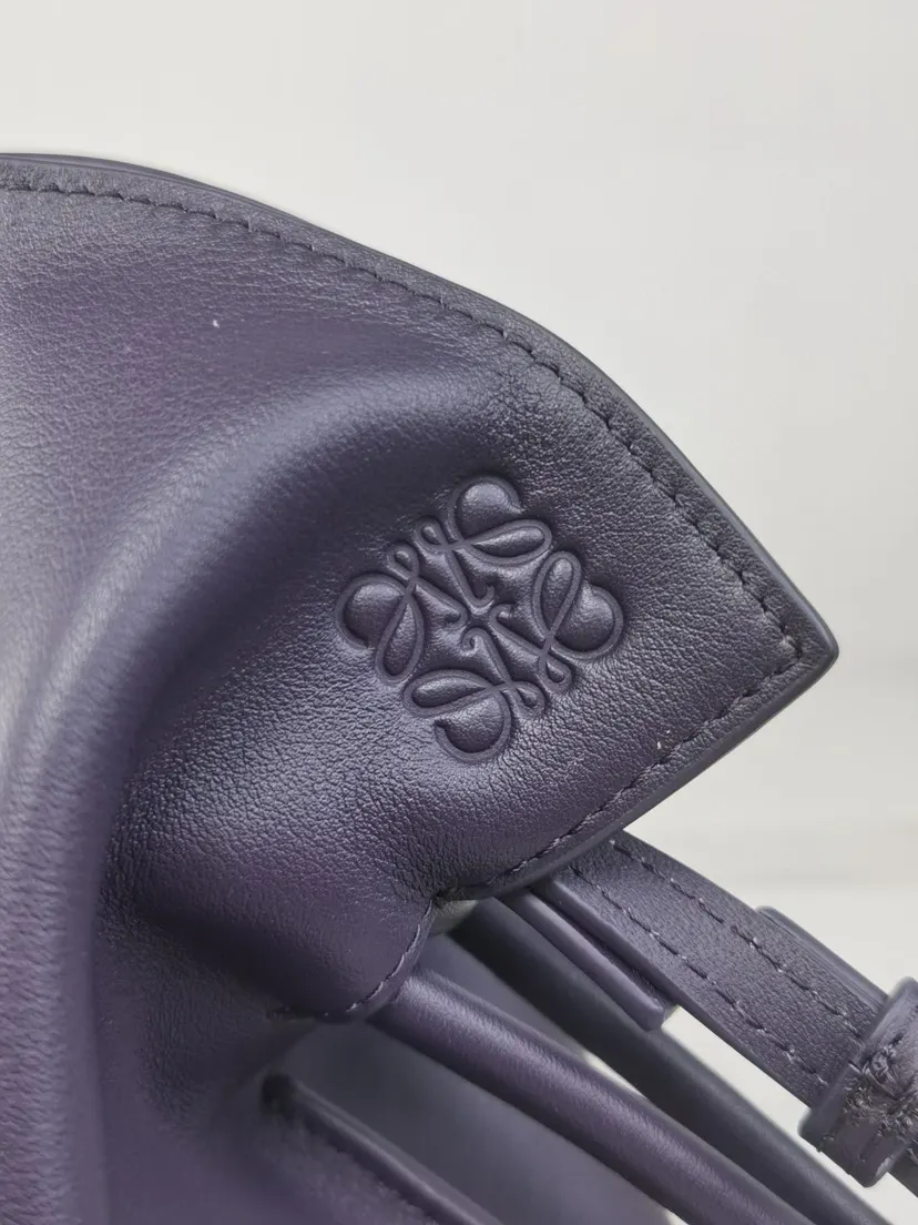 Purple Clutch Bag Leather