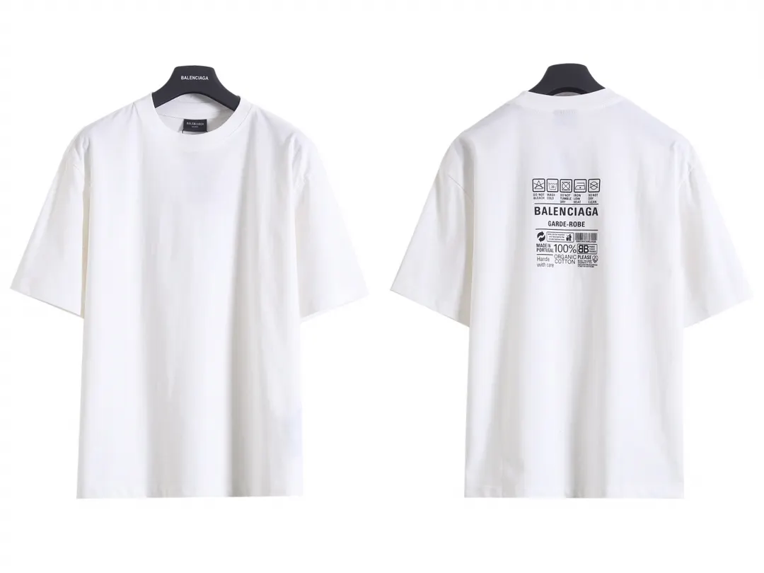 Balenciaga Blcg Black Cotton Short Sleeve T-Shirt Street