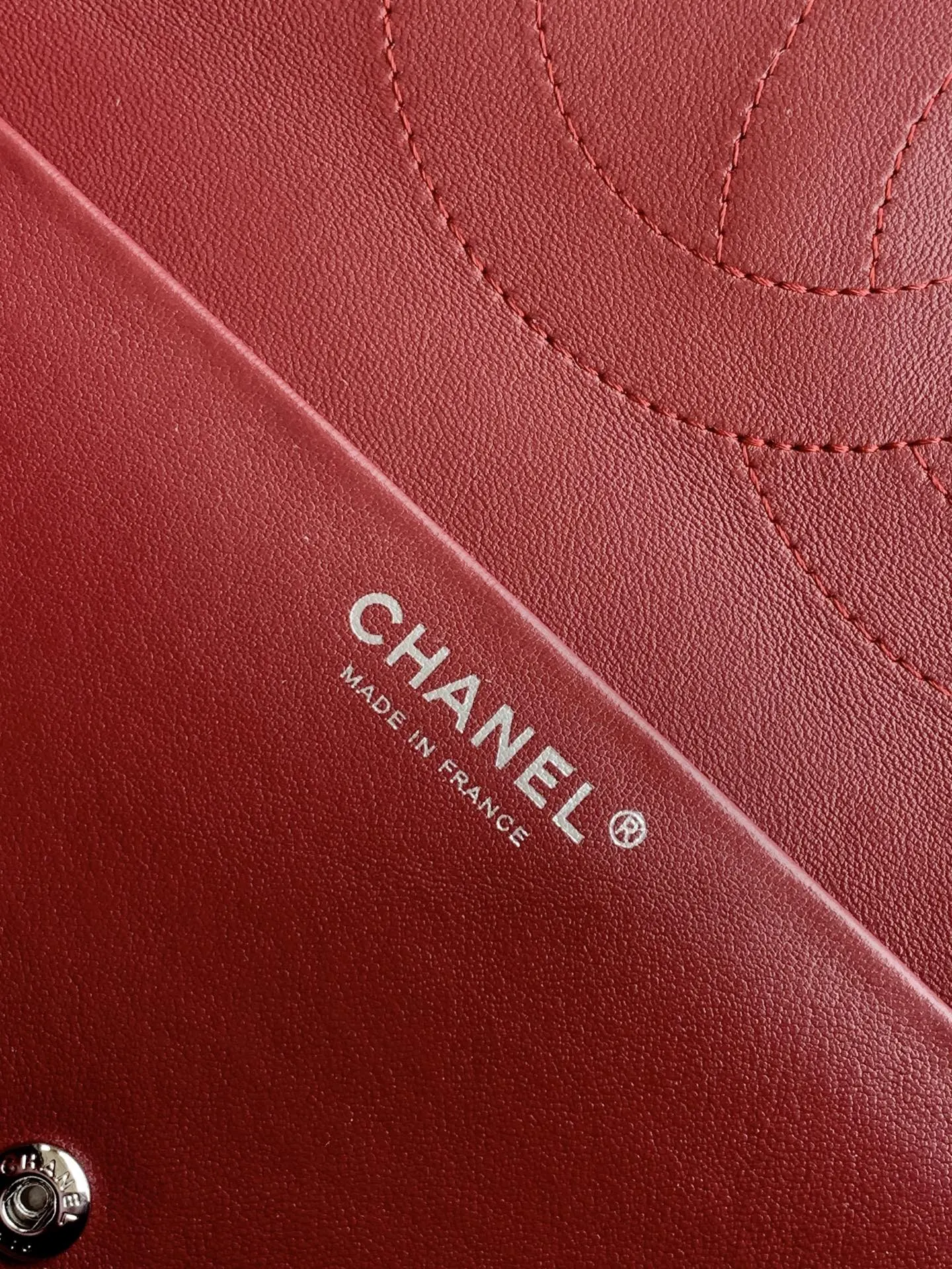 CHANEL 红色 酒红 腋下包 复古腋下背款
