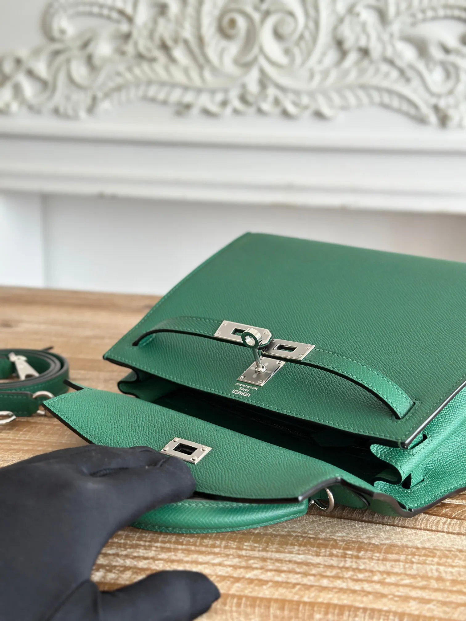 Hermes Top Handle Bag Classic Leather