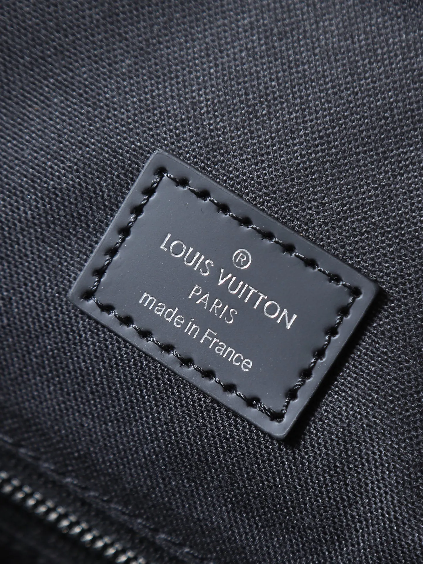 Black Monogram Fashion Item Travel Leather