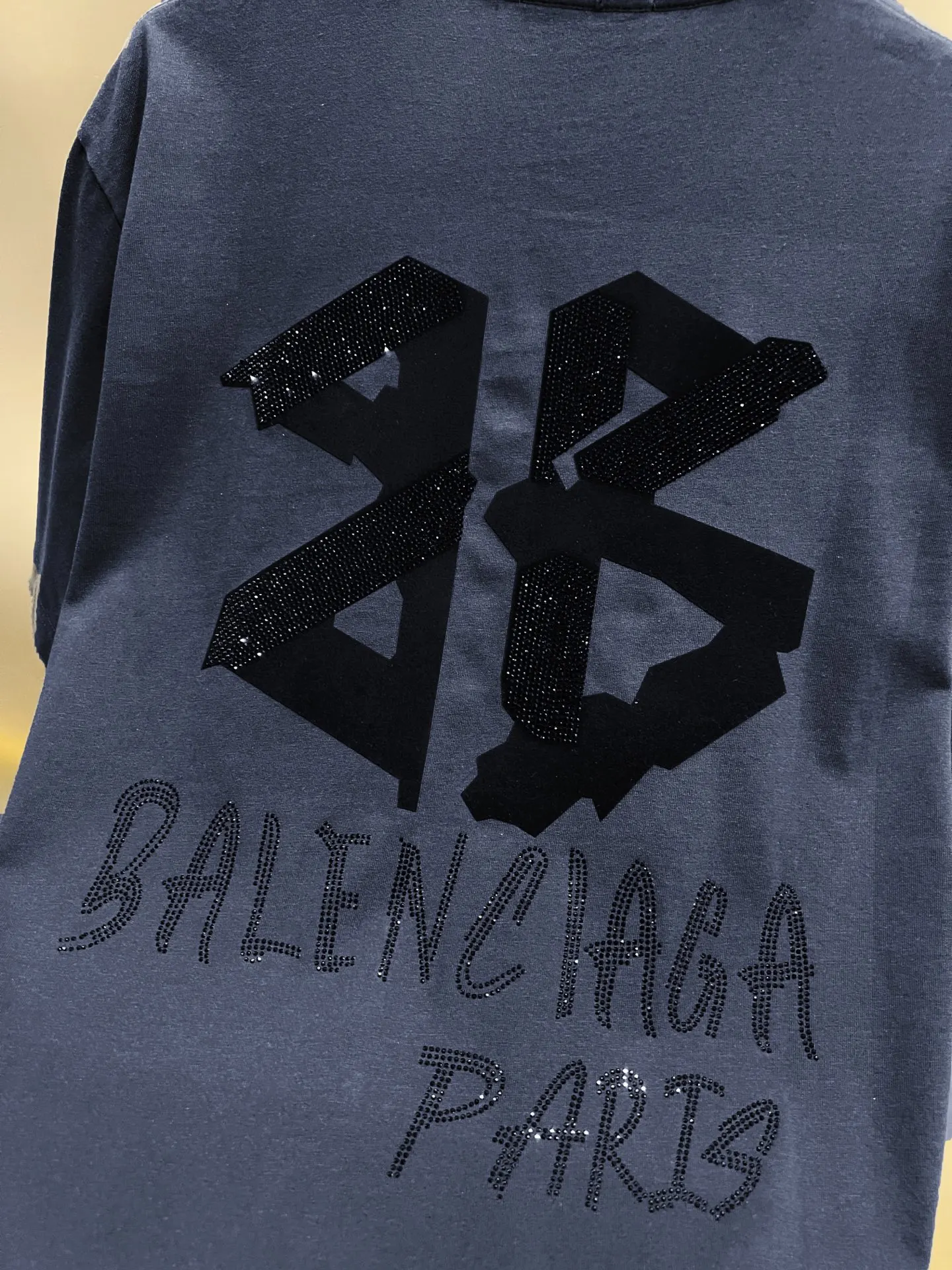 Balenciaga 黑色 Logo 短袖T恤 宽松休闲