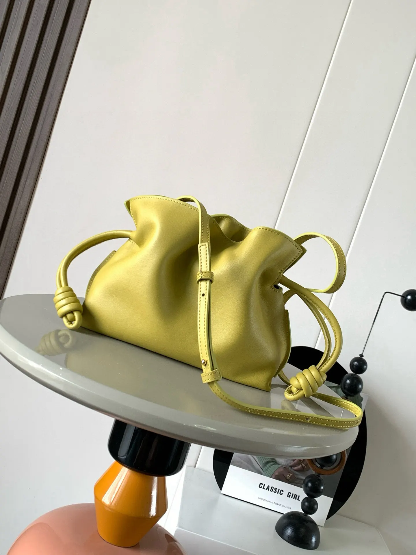 Loewe 黃色 小牛皮 托特包 大容量托特款
