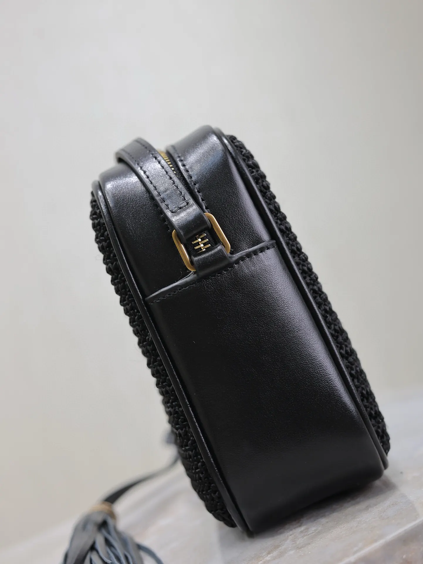 Black Crossbody Bag Lightweight Leather