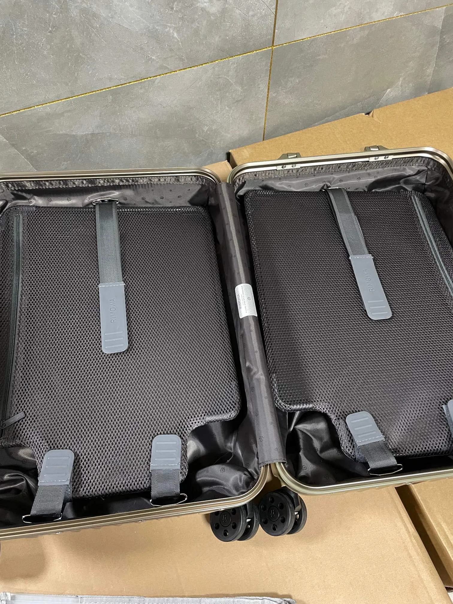 Rimowa Gold Suitcase Travel Lightweight