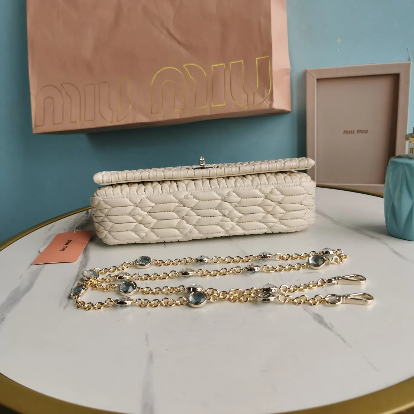 White Chain Bag