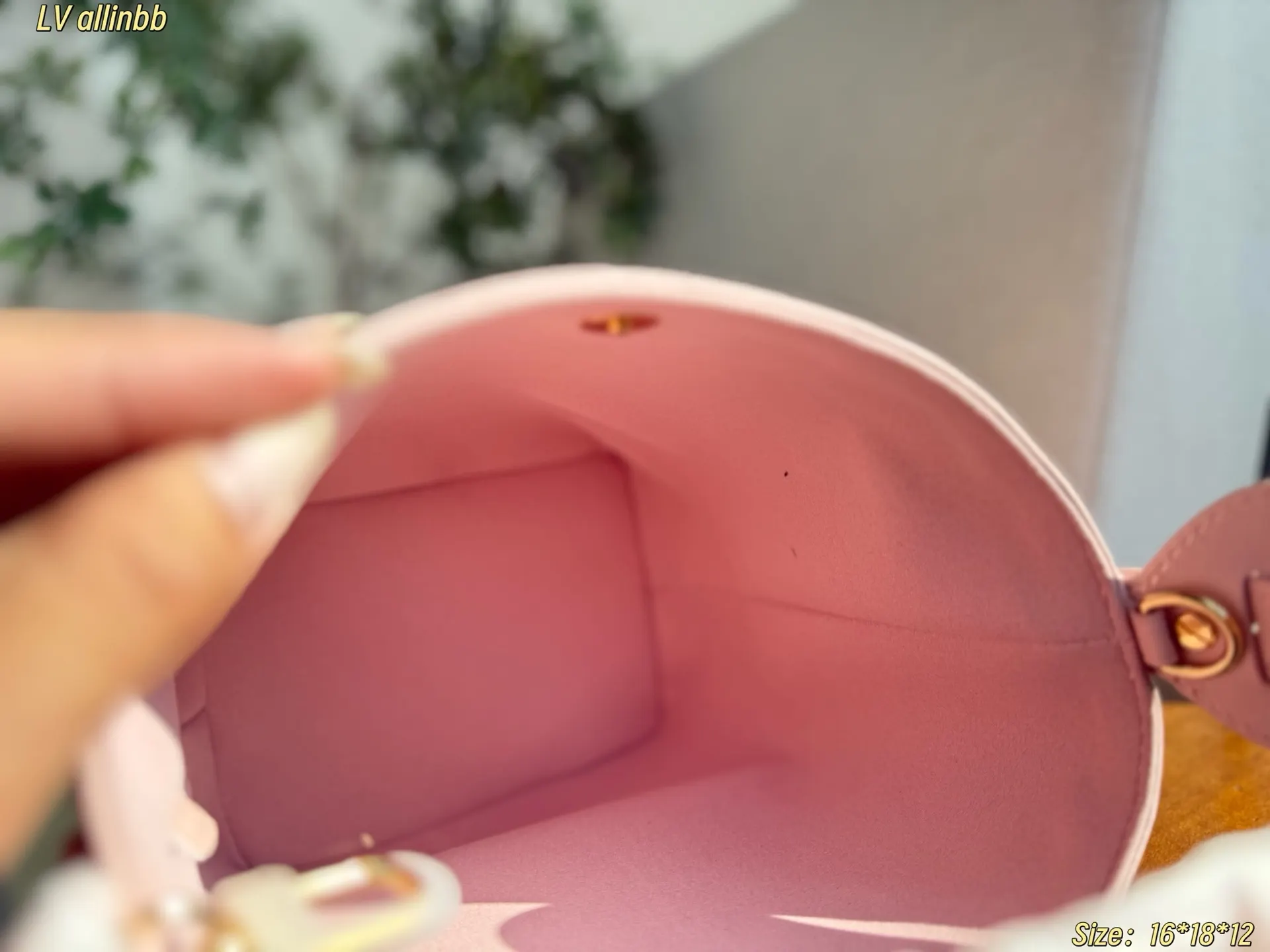 Louis Vuitton Pink Bucket Bag Casual