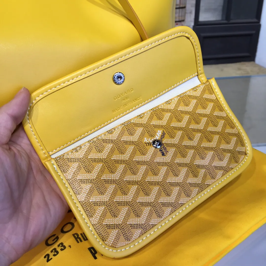 Goyard 戈雅 双面可用 充满法式优雅 订制Y字母涂鸦料 皮轻 托特包 大容量托特款