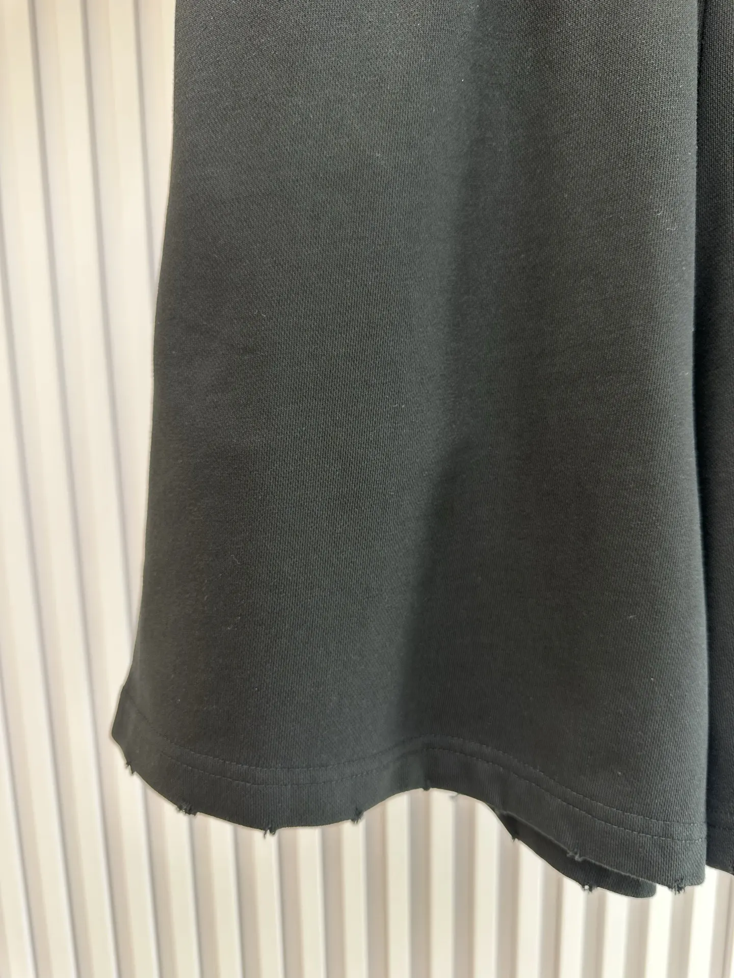 Balenciaga Black Cotton Shorts Loose