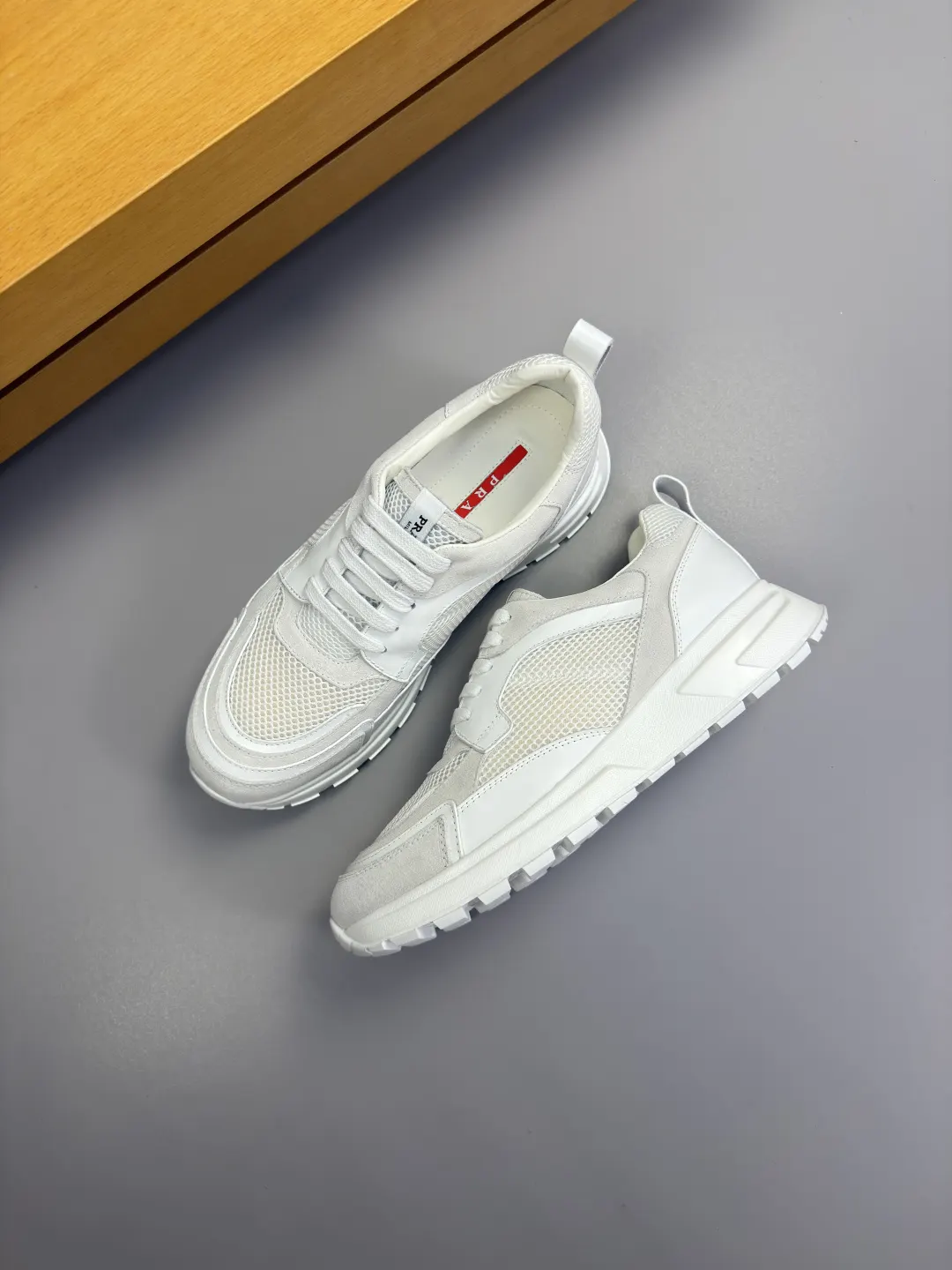 Prada Sneakers Canvas Leather