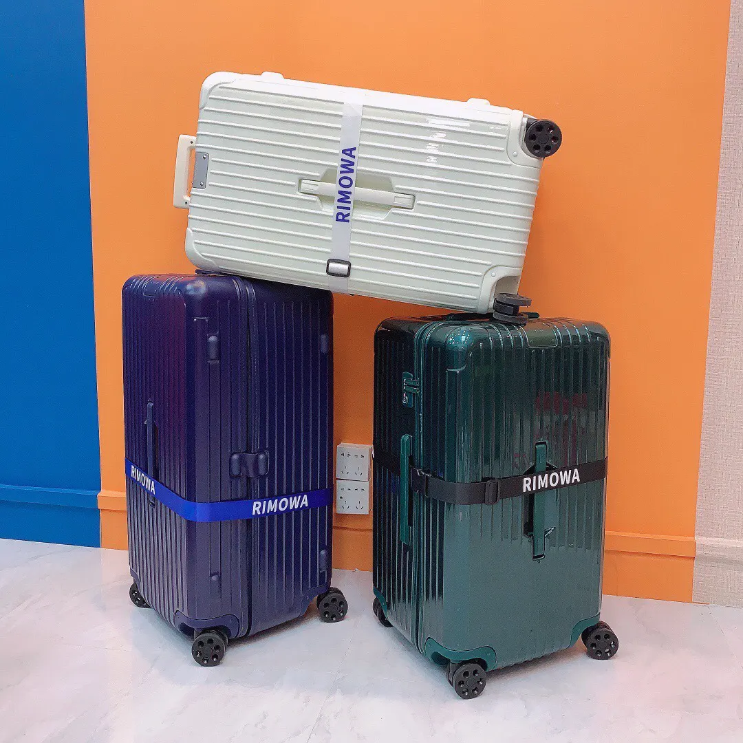 Black White Suitcase Travel Lightweight
