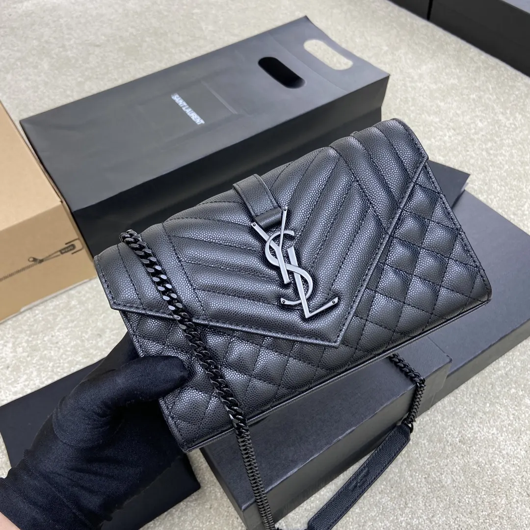 YSL 黑色 牛皮 拿上手就是 手提包 通勤手提款
