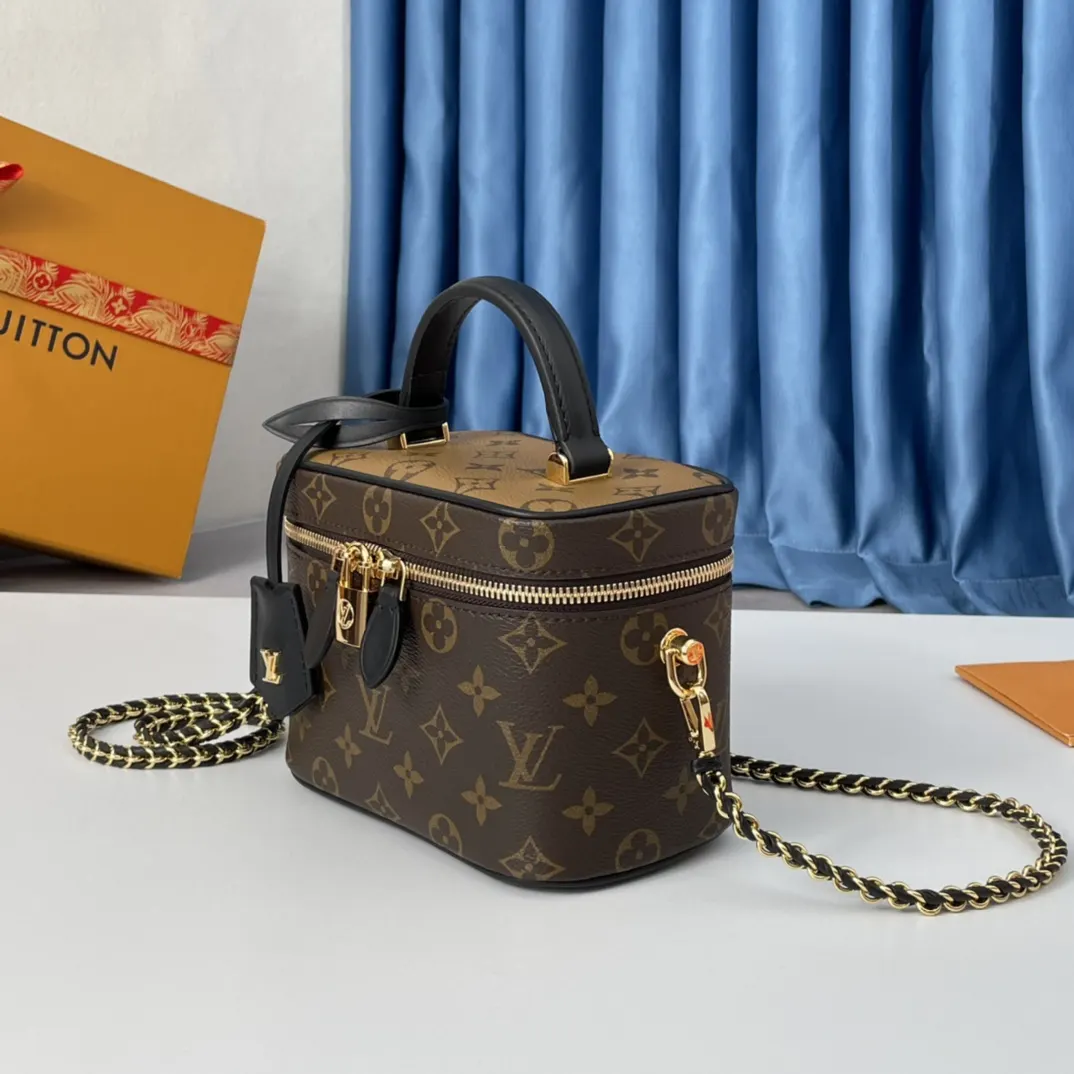 LV 帆布 链条包 精致链条款