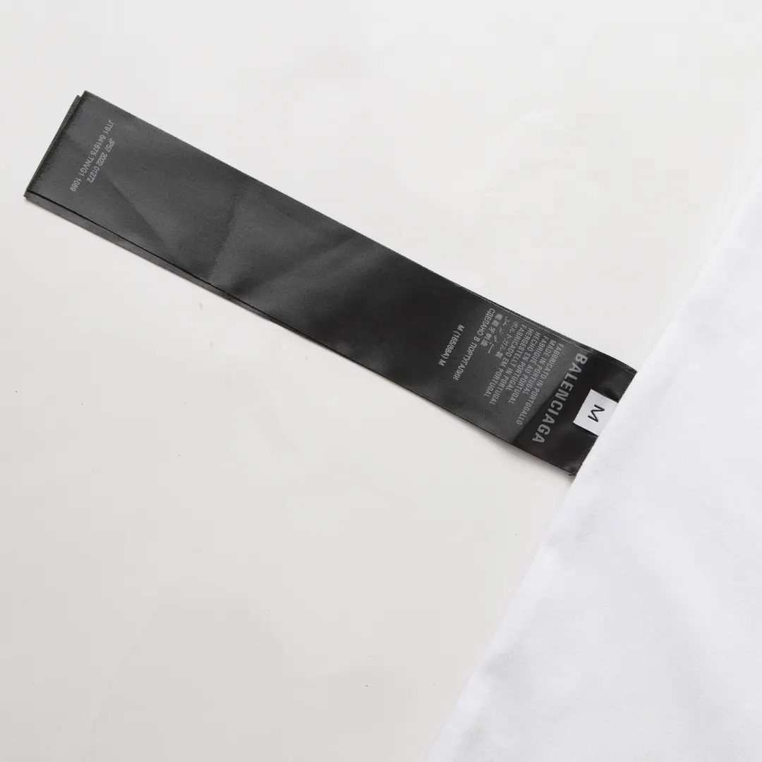 Balenciaga White Logo Short Sleeve T-Shirt Street