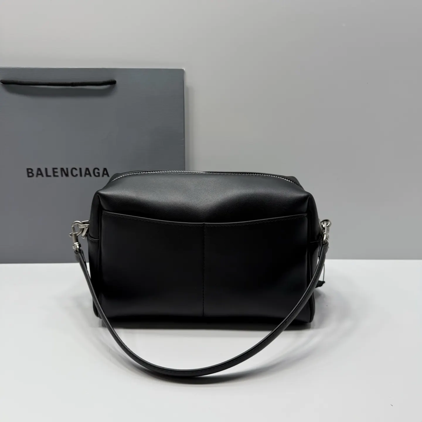 Balenciaga Rodeo Black Leather Hobo Bag