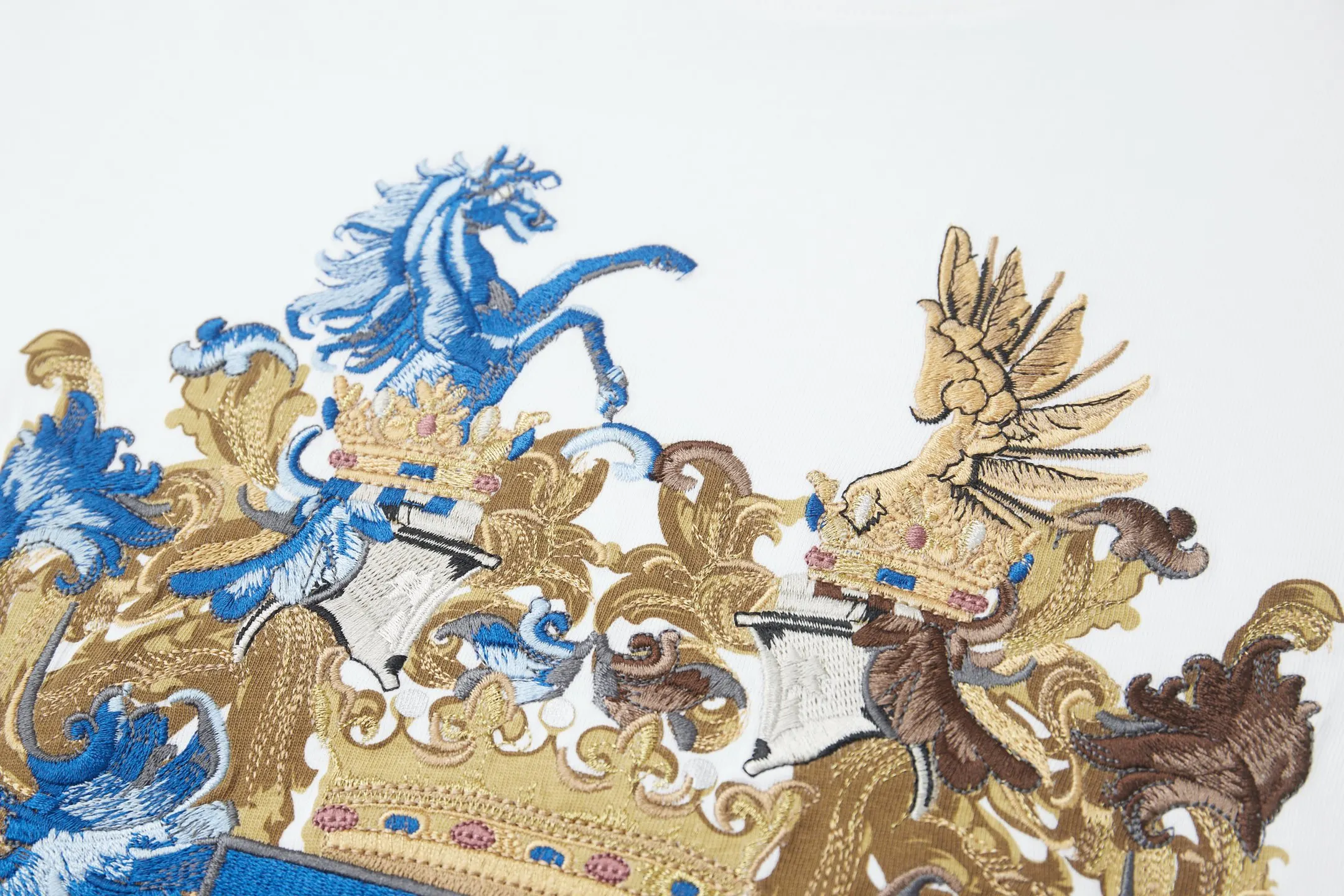 Dior 白色动物图案短袖T恤 个性印花