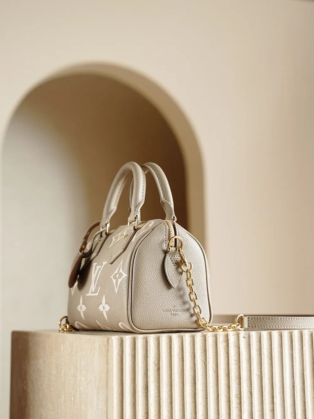 LV Speedy 银色亮面手提链条包 精致单肩款｜ORBUYBAG 岚奢包高端时尚精品