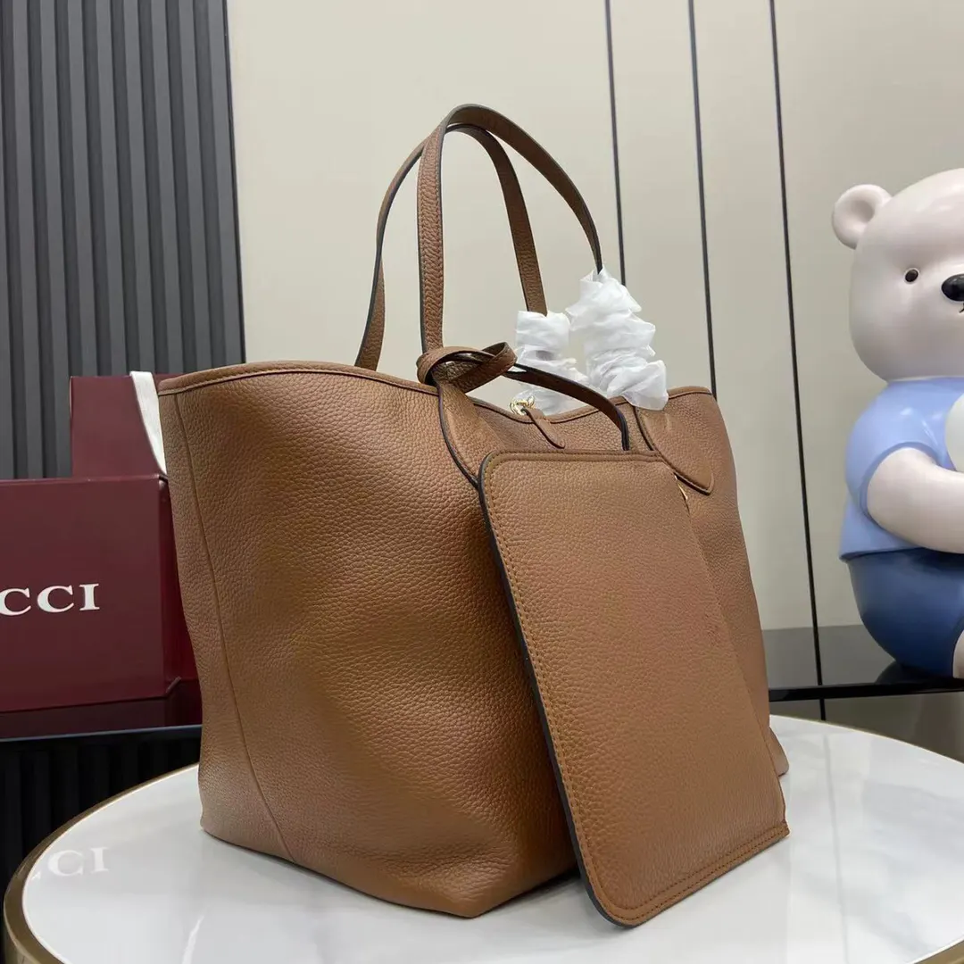 棕色 金色 帆布 托特包 大容量托特款