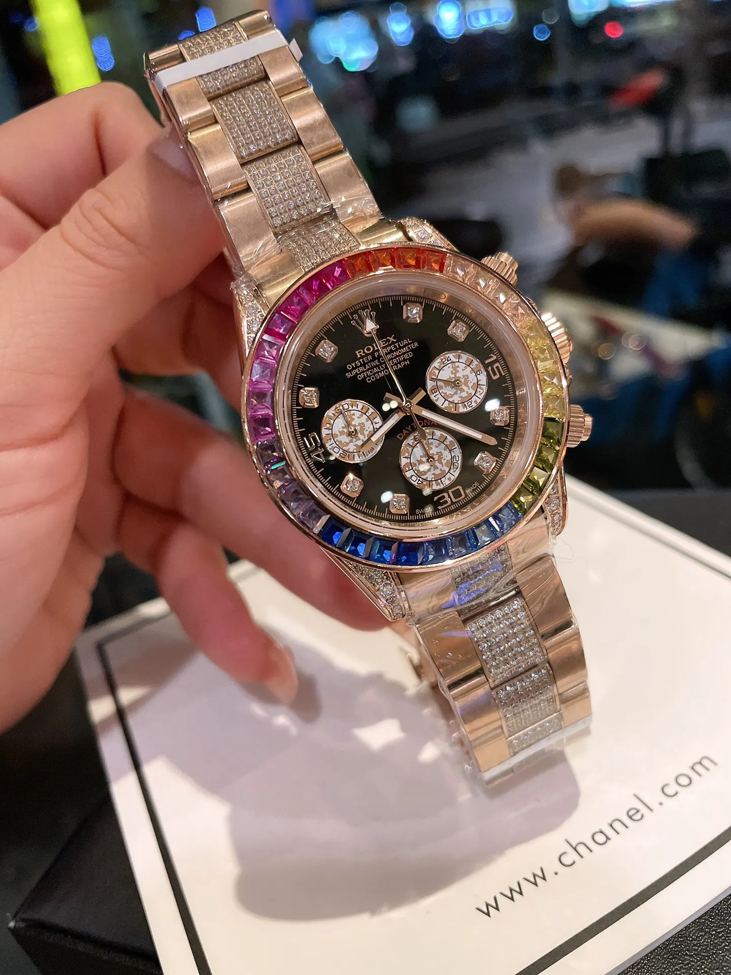 Rolex 元 高端 全新劳力士迪通拿彩虹款 手表 经典腕表款