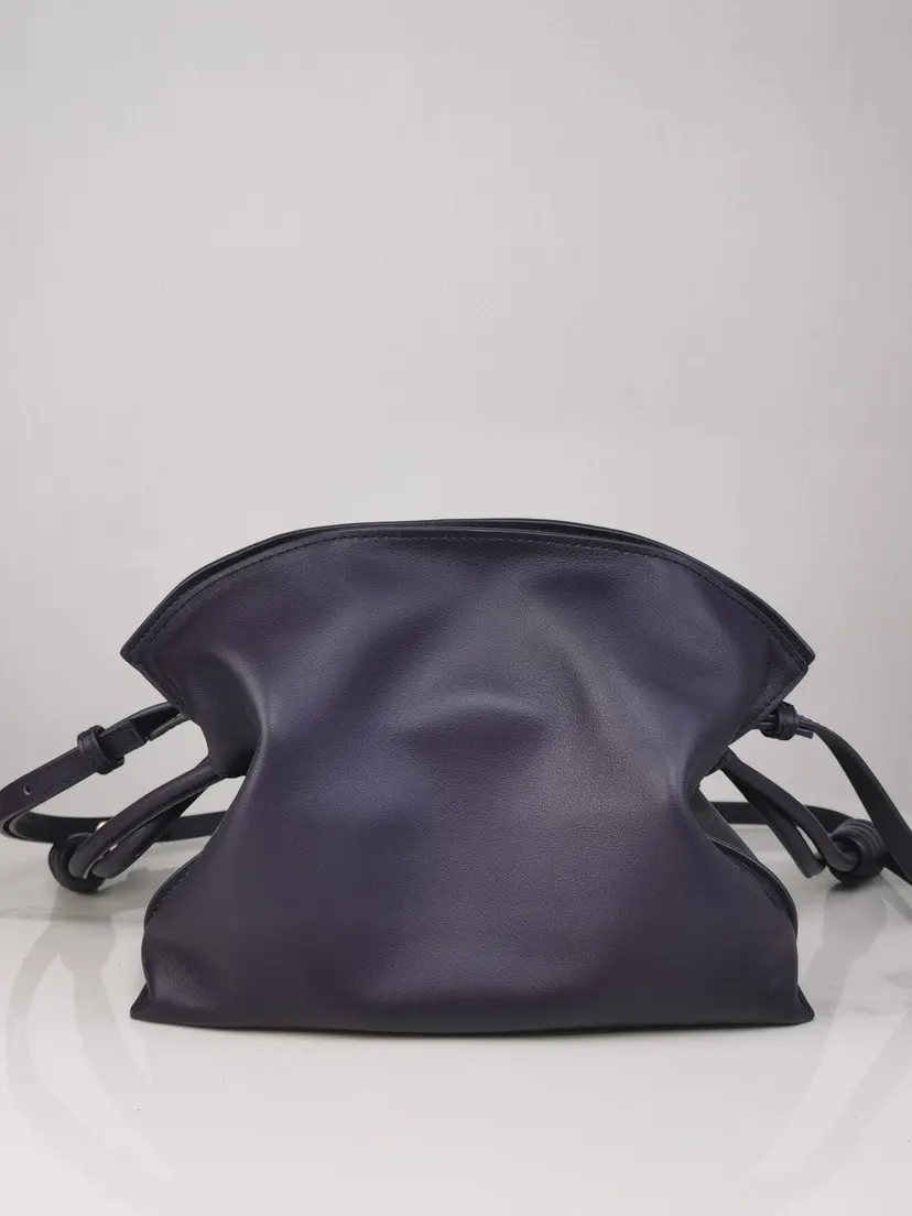 Purple Clutch Bag Leather