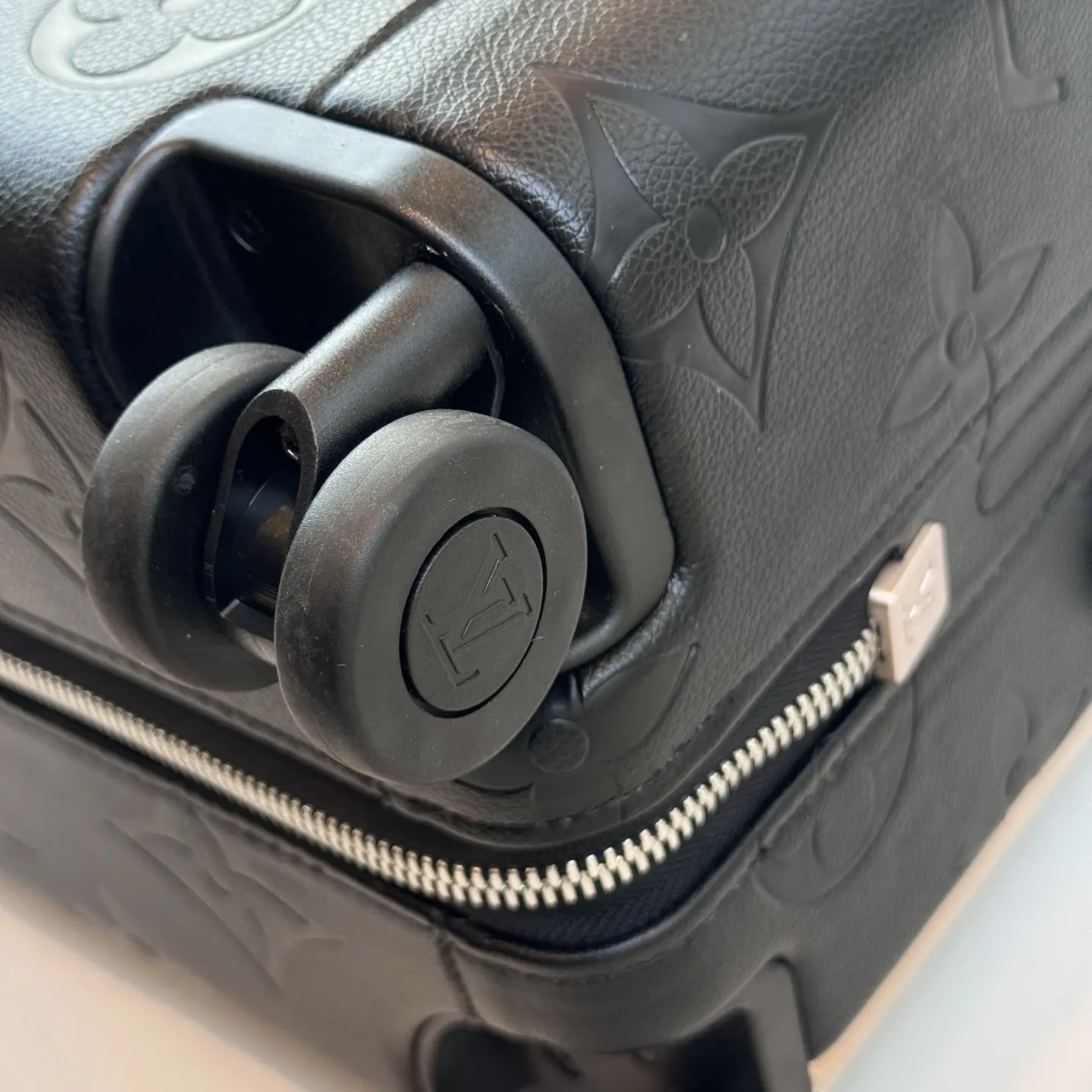 Louis Vuitton Black Monogram Suitcase Travel Lightweight Canvas