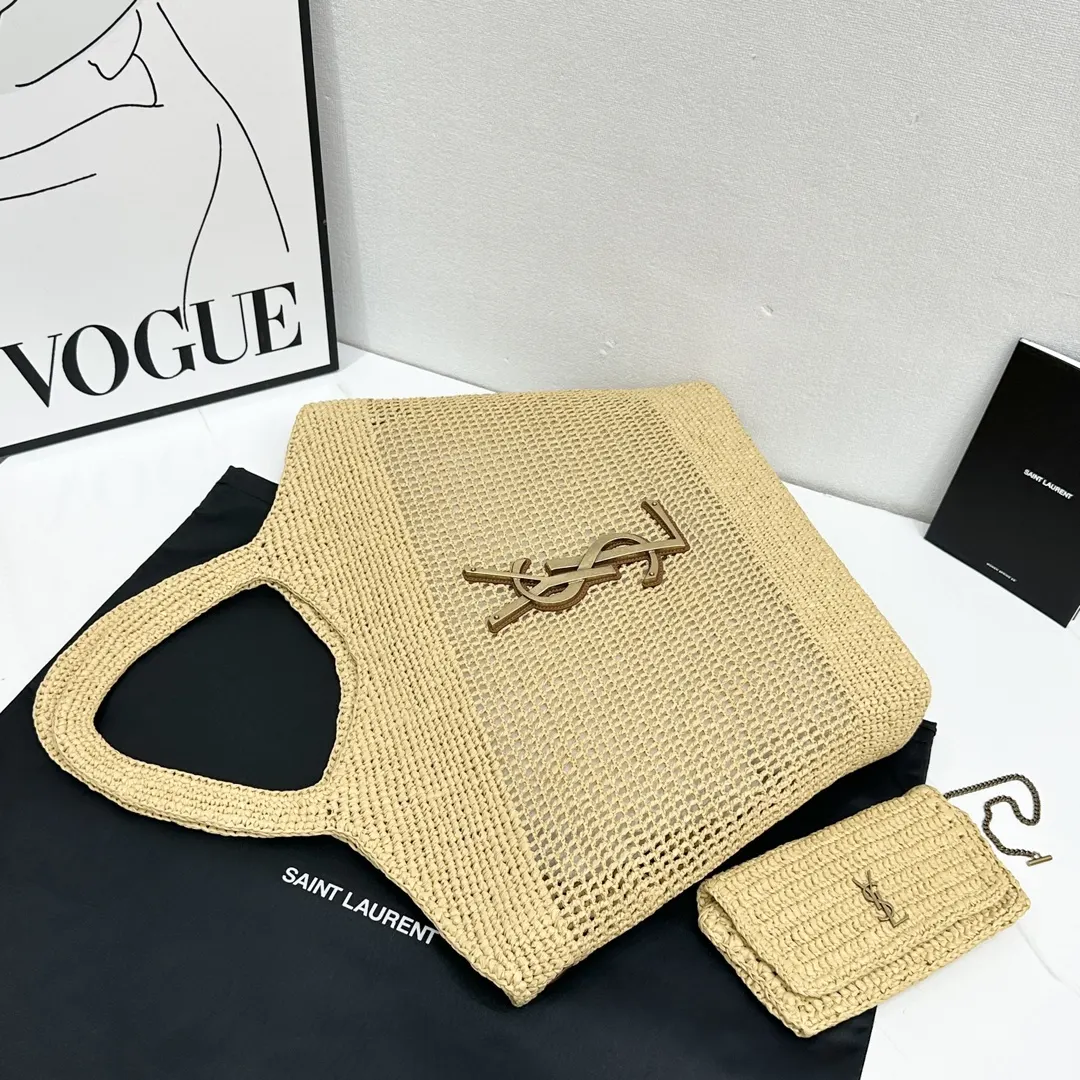 YSL 编织 icare max 托特包 大容量托特款