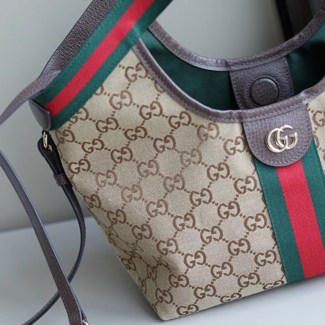 Blue Brown Tote Bag Canvas