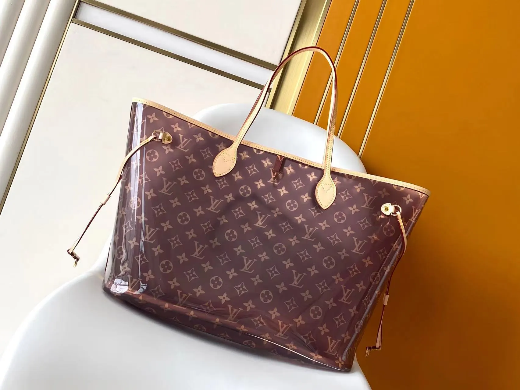 Neverfull 棕色 藍色 牛皮 托特包 大容量托特款