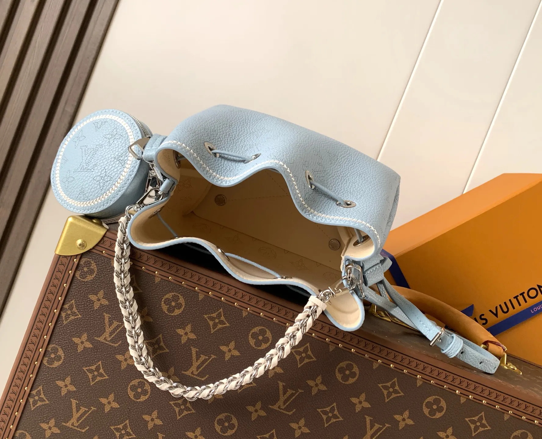 Louis Vuitton 粉色 Monogram 手提包