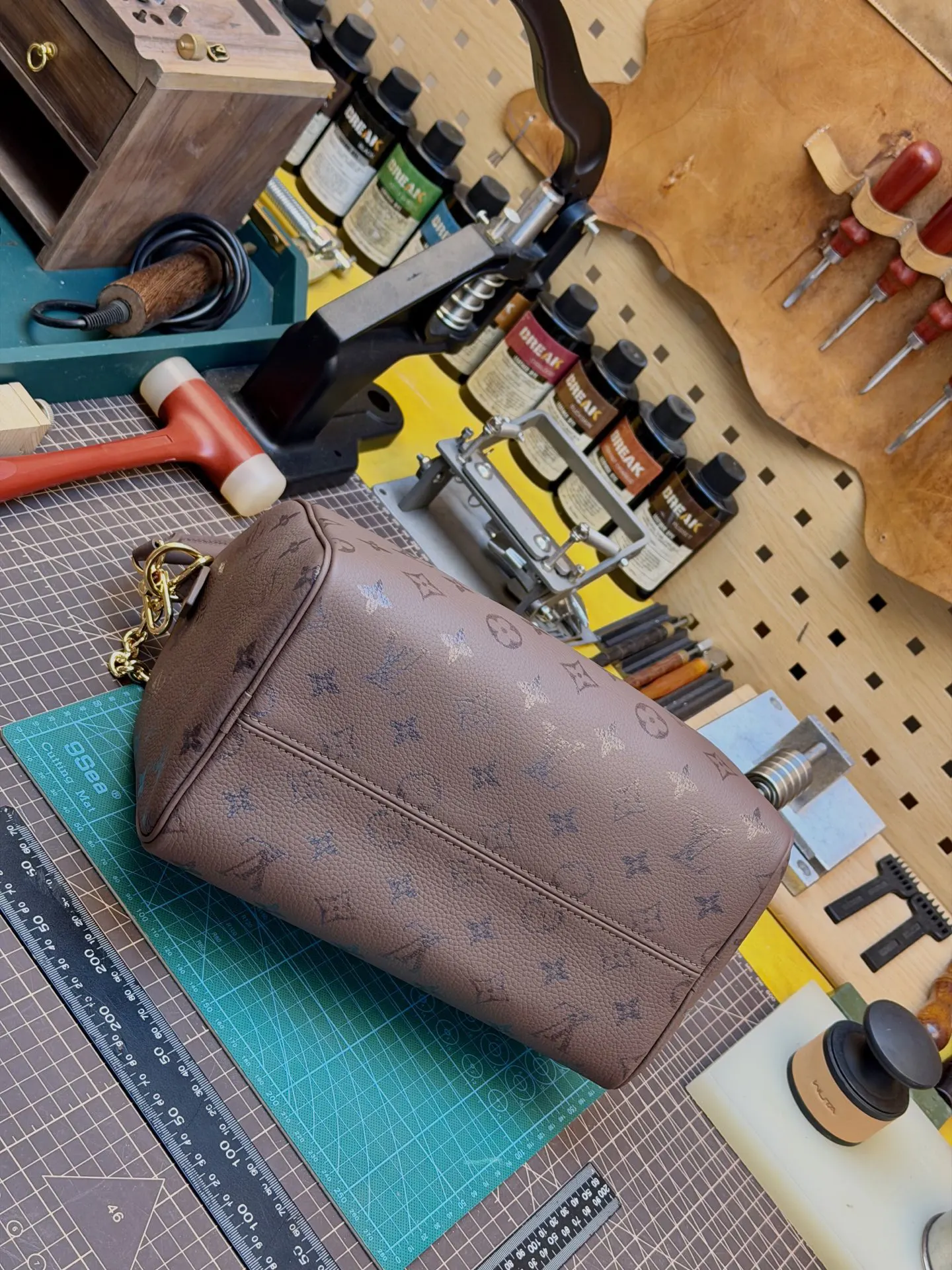 Louis Vuitton Chain Bag Leather