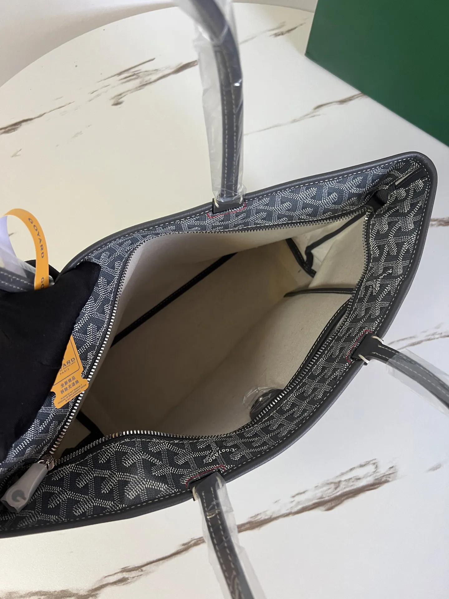 Goyard 灰色 牛皮 托特包 大容量托特款
