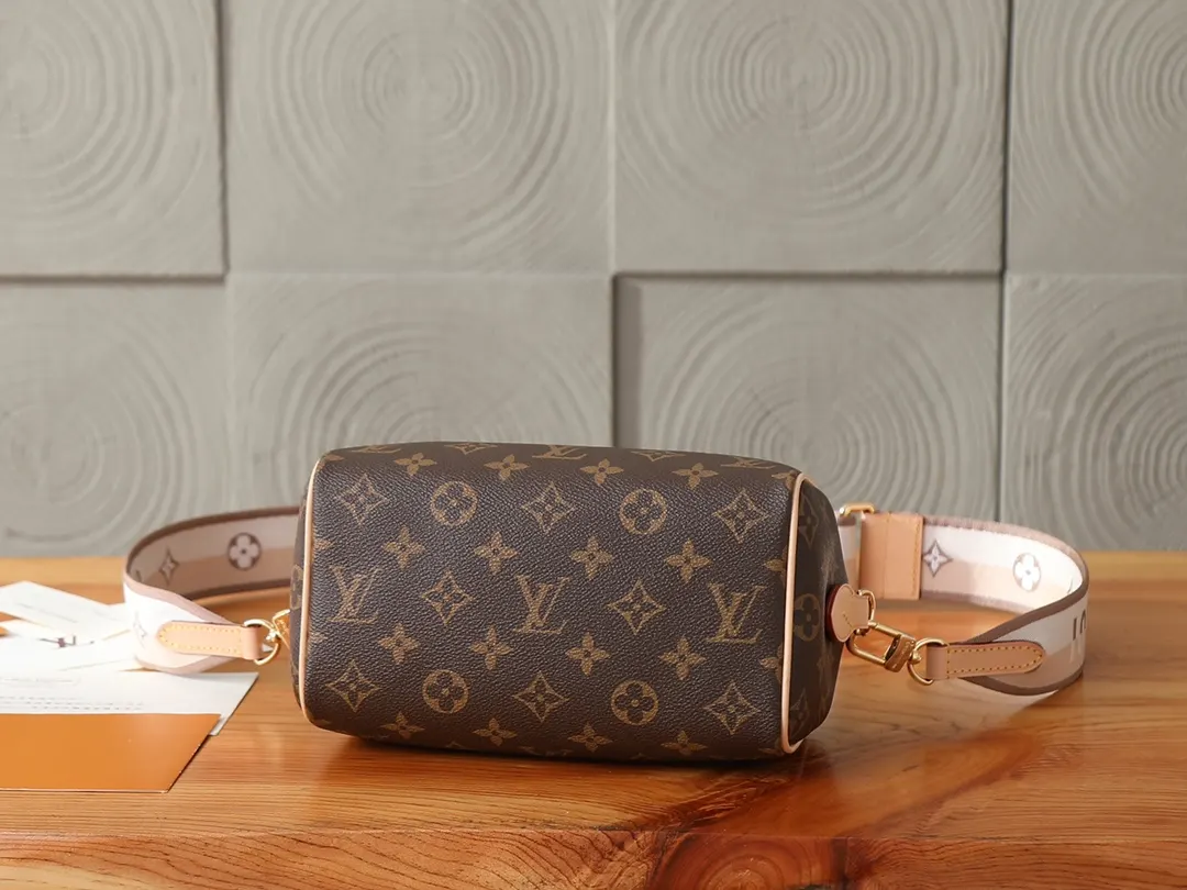LV Speedy 老花旅行袋 橙色手柄大容量款｜ORBUYBAG 嵐奢包高端時尚精品