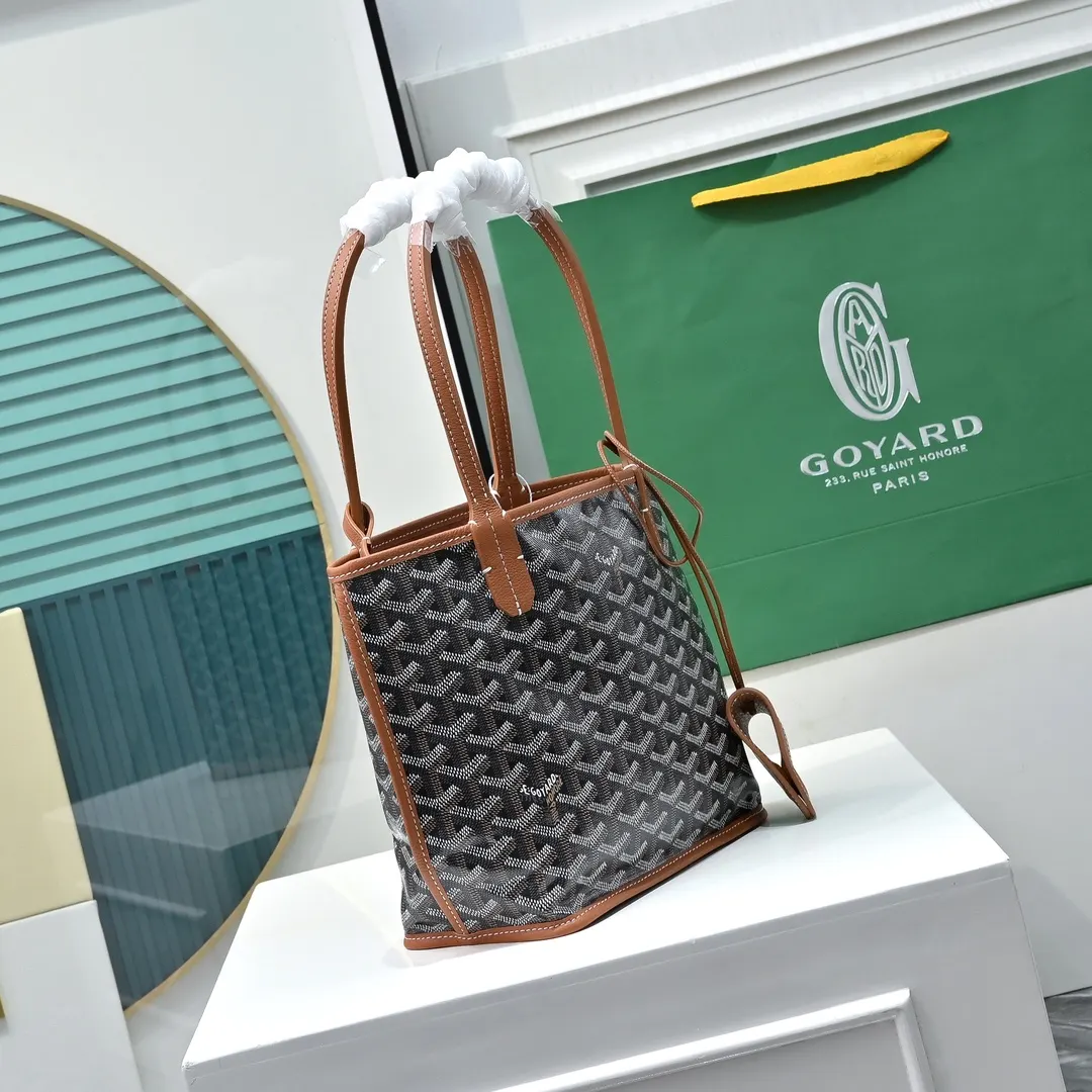 Goyard 牛皮 高 戈雅双面mini 王菲同款购物袋 头层牛皮 托特包 大容量托特款