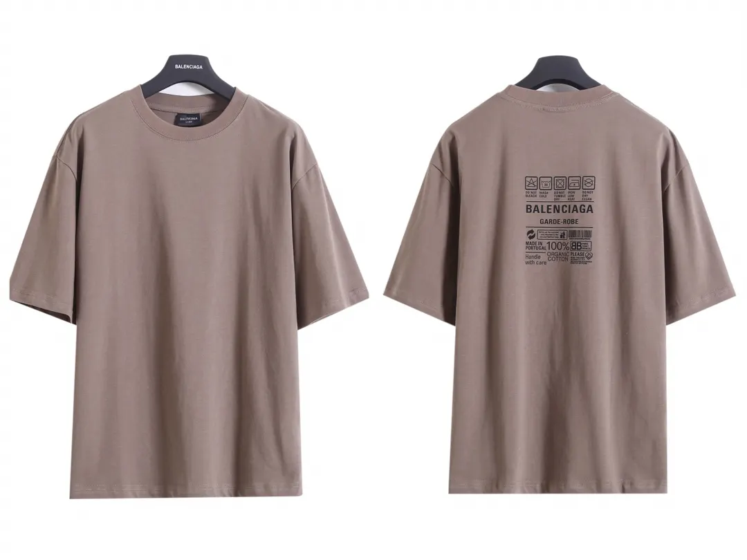 Balenciaga Blcg Black Cotton Short Sleeve T-Shirt Street