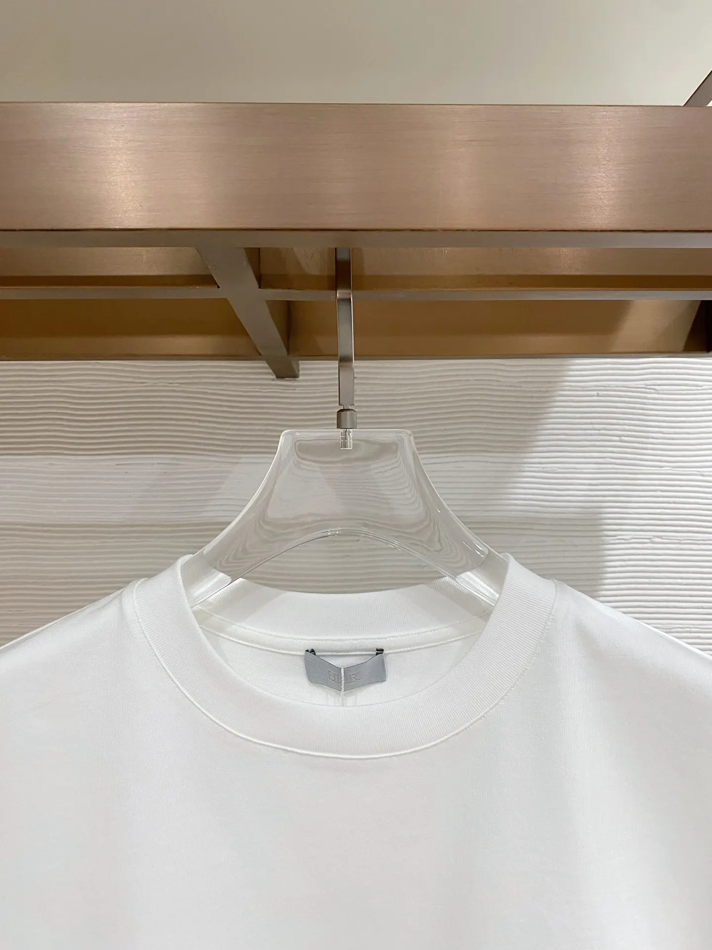 Dior White Embroidered Letter Short Sleeve T-Shirt Image 2 Dior White Embroidered Letter Short Sleeve T-Shirt Image 2