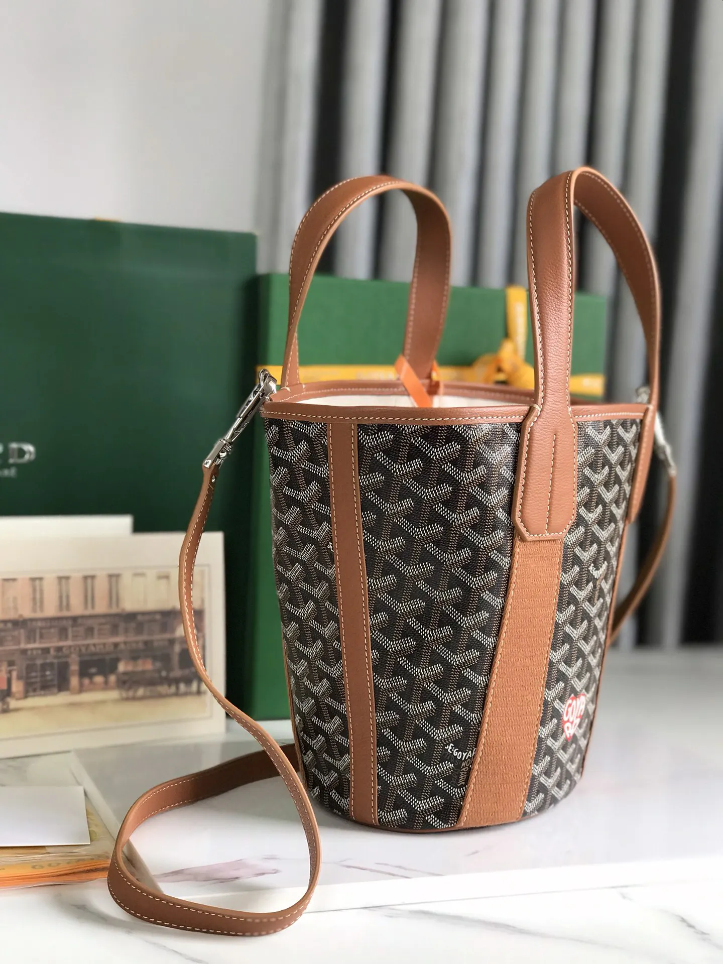 Bucket Bag Casual Leather