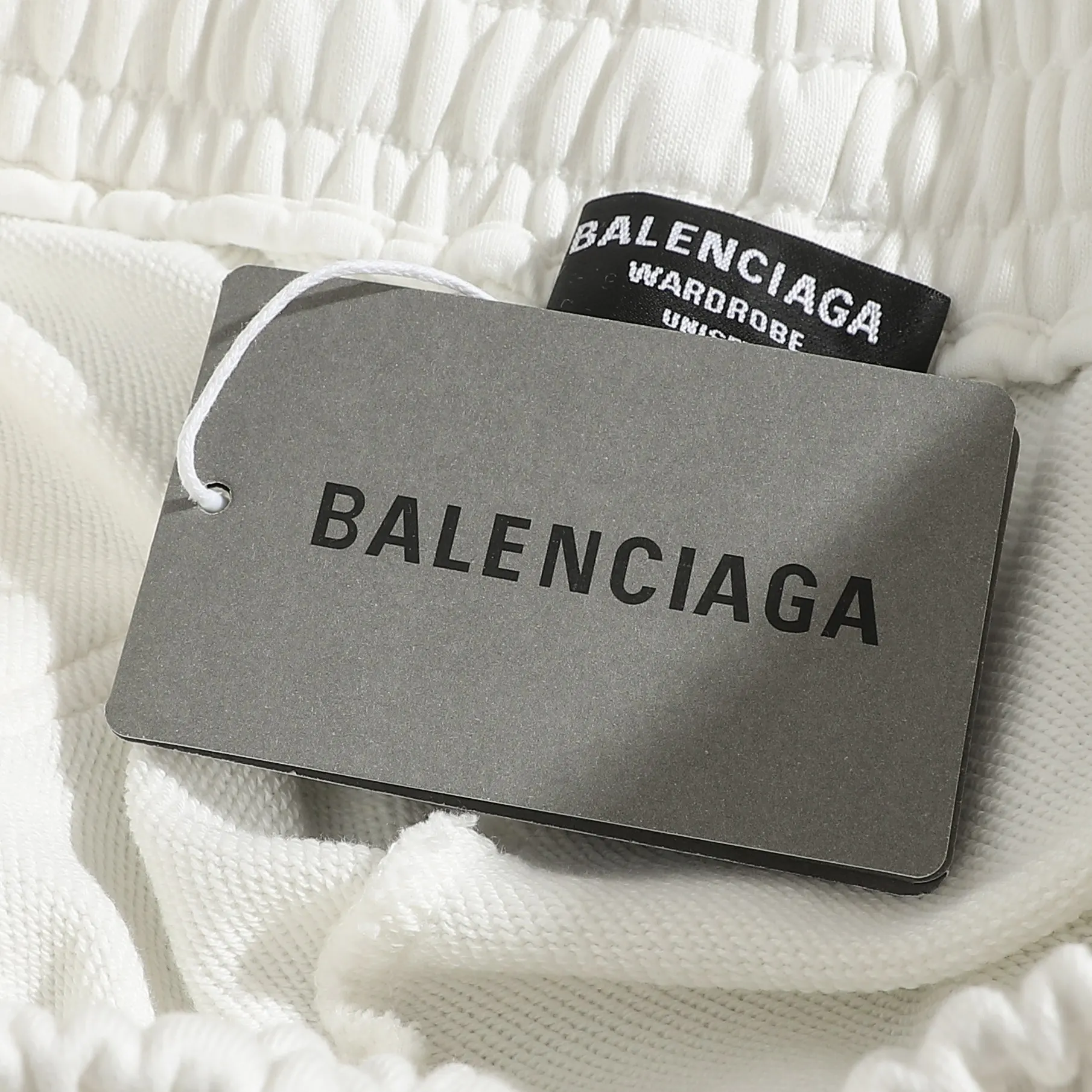 Balenciaga White Logo Short Sleeve T-Shirt Street