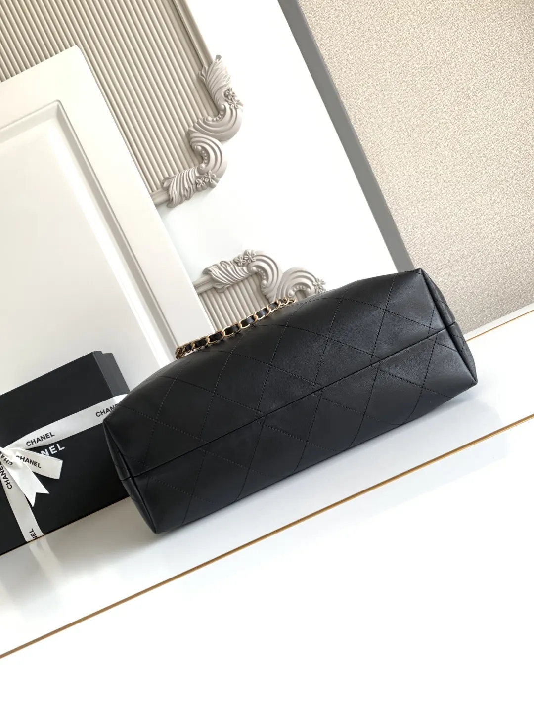 CHANEL 拼色 麂皮 托特包 大容量托特款