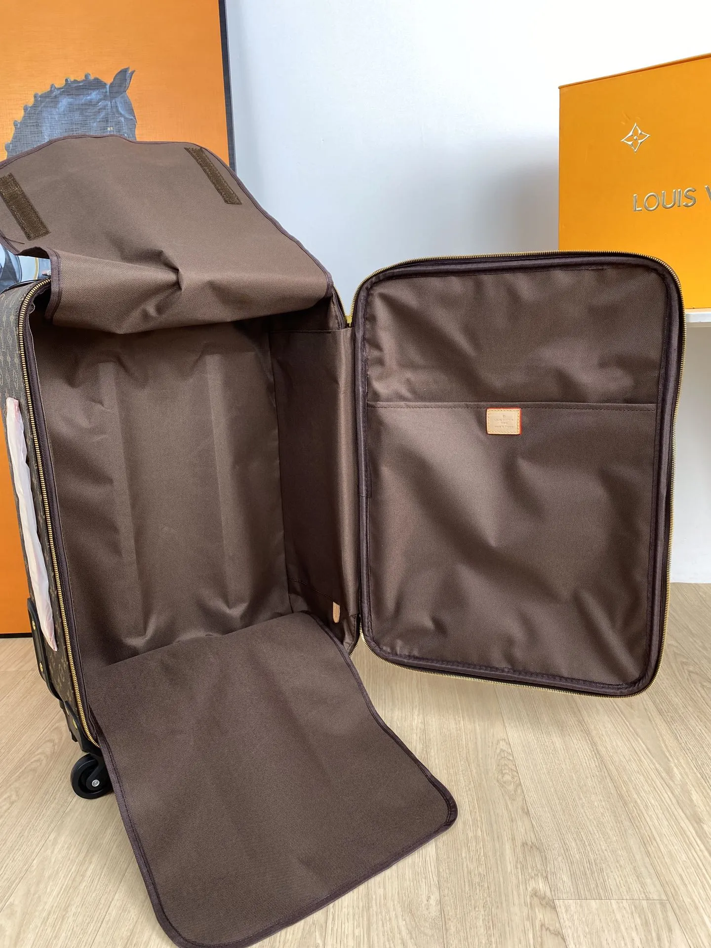 Louis Vuitton Black Monogram Suitcase Travel Lightweight Canvas