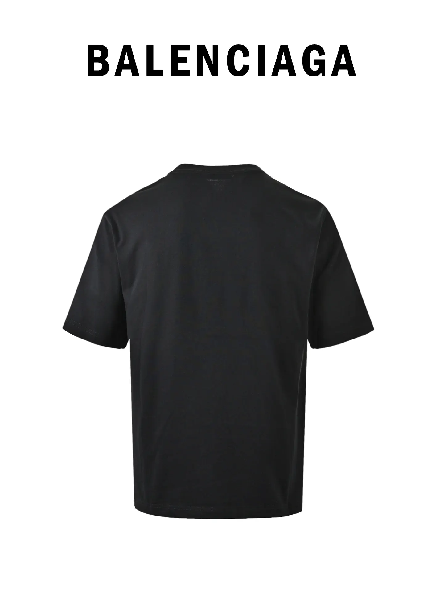 Balenciaga 25SS Logo 水洗 短袖T恤 街头休闲款