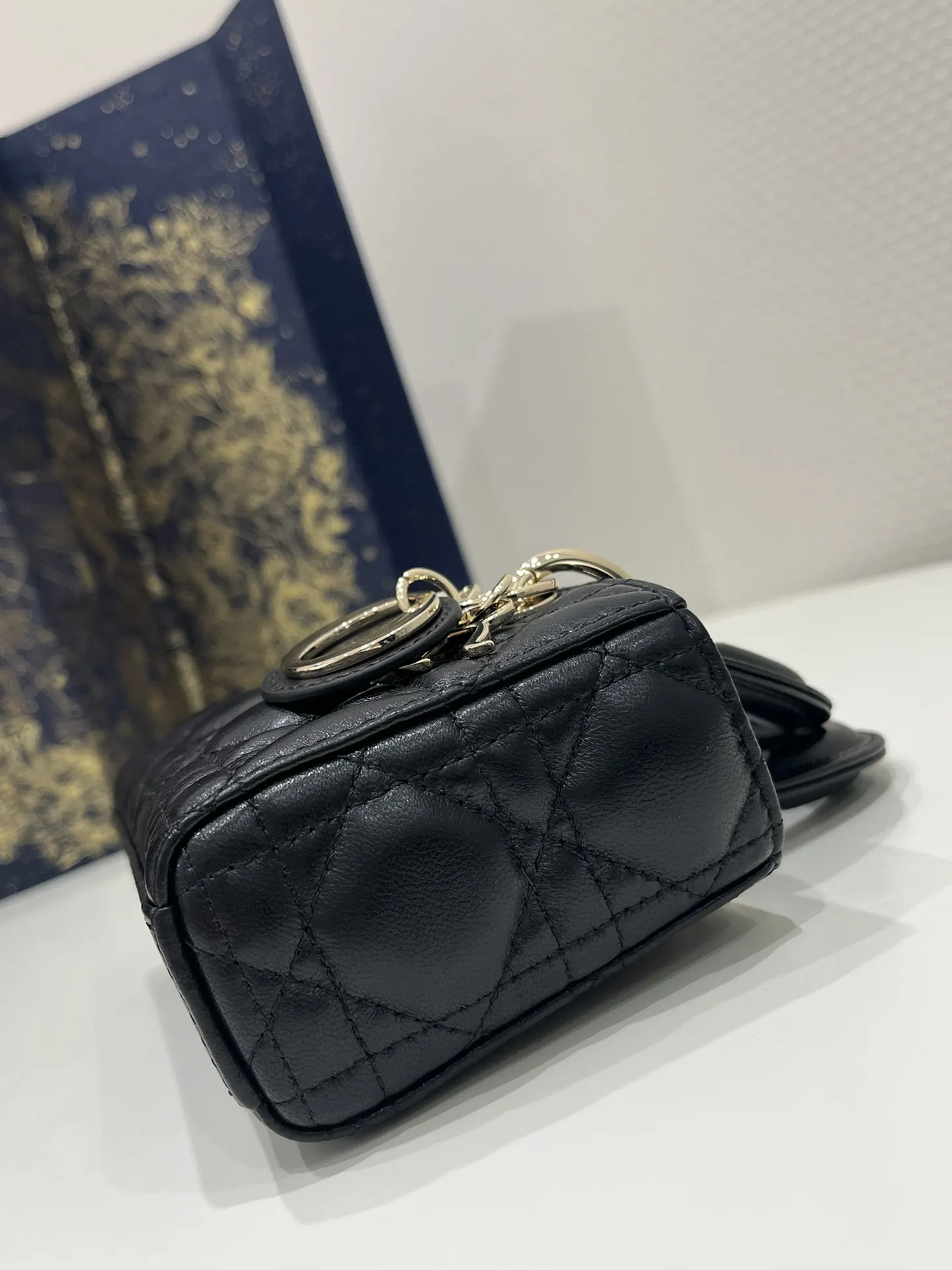 Dior D Joy 黑色羊皮手袋 手提斜挎