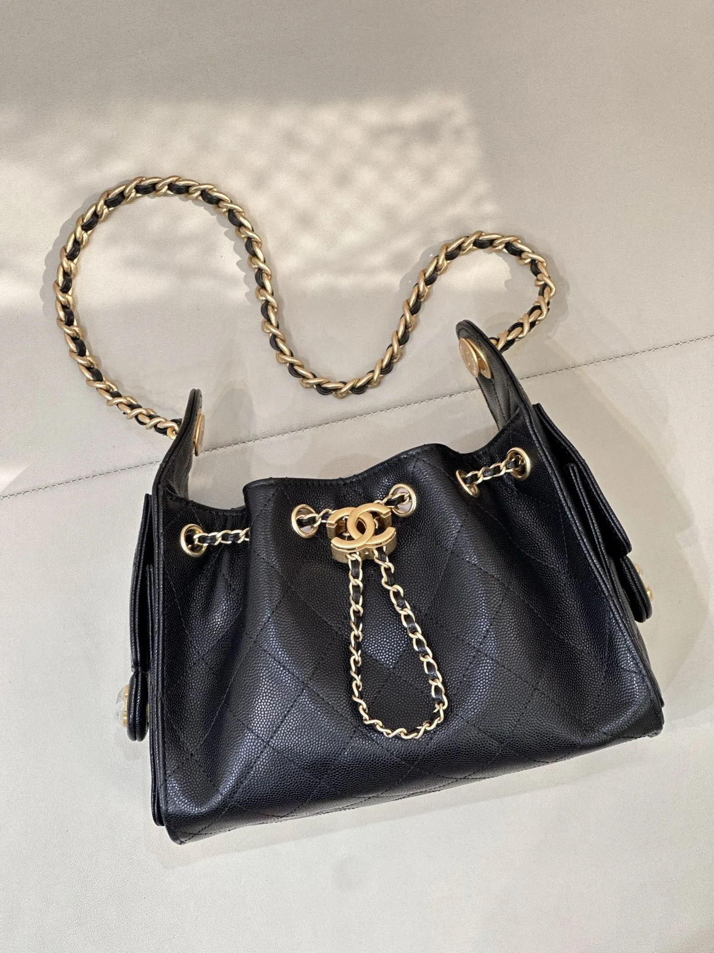 Black Hobo Shoulder Bag Vintage