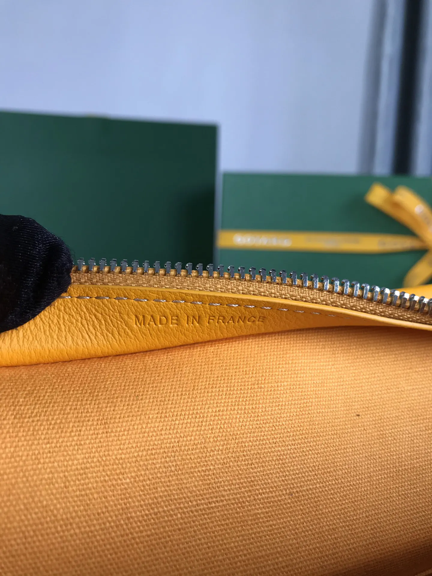 Goyard 黃色 牛皮 手拿包 精致手拿款